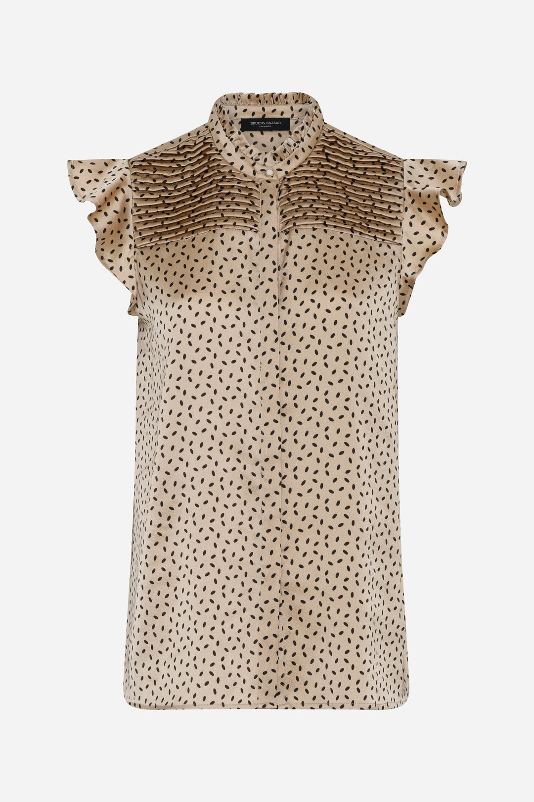 Bruuns Bazaar Women AcaciaBBNicole shirt Shirts Oxford Tan dot print