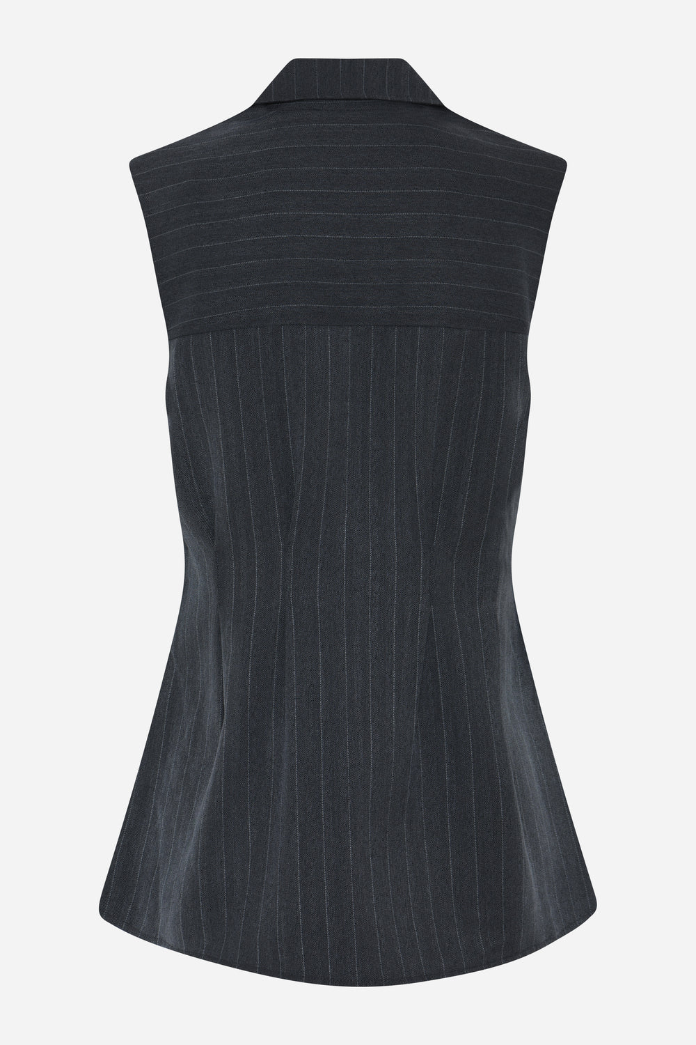Bruuns Bazaar Women ApricotBBUrwa waistcoat Shirts Herringbone blue pin stripe
