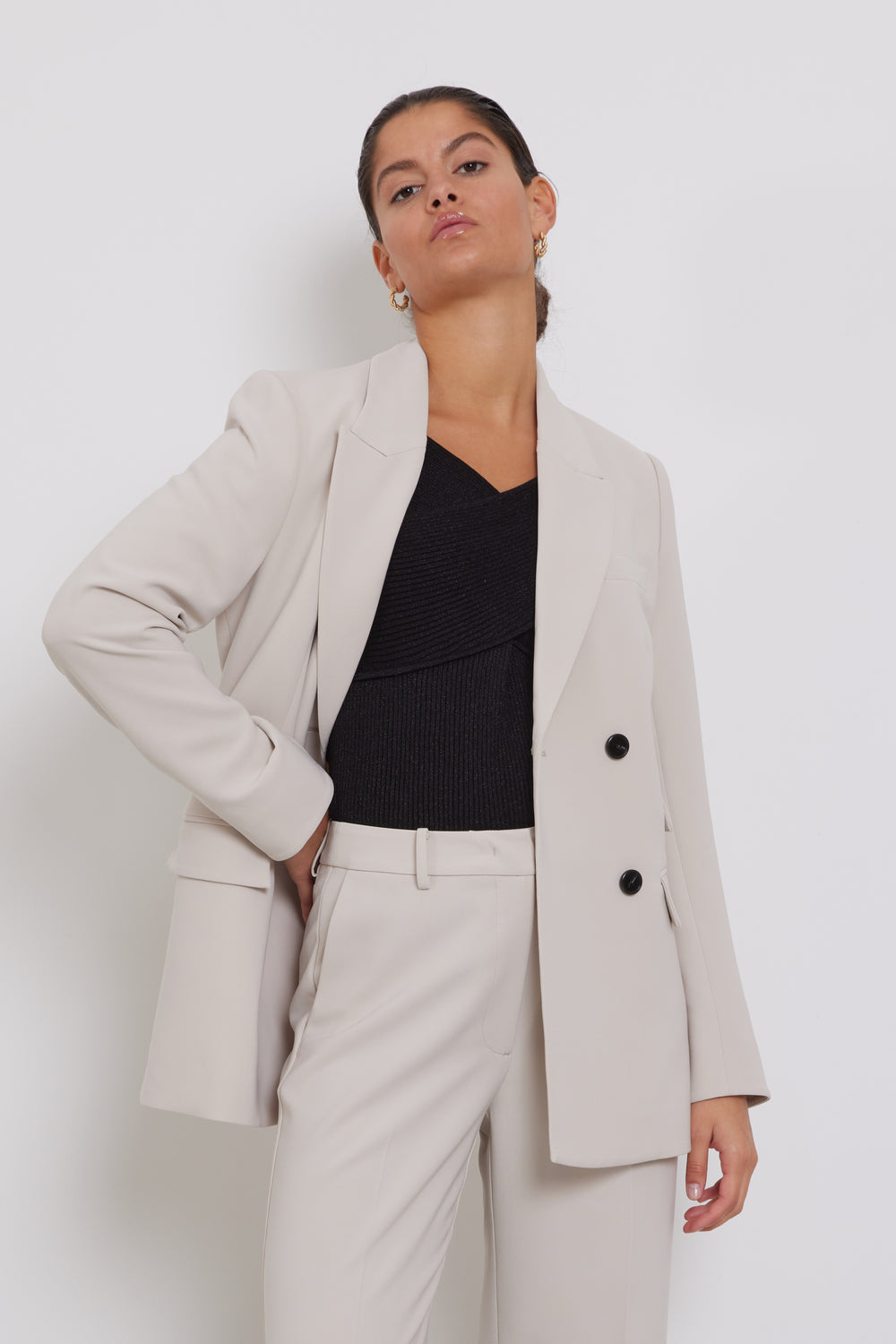 Bruuns Bazaar Women BrassicaBBLinda blazer Blazer Silver Cloud