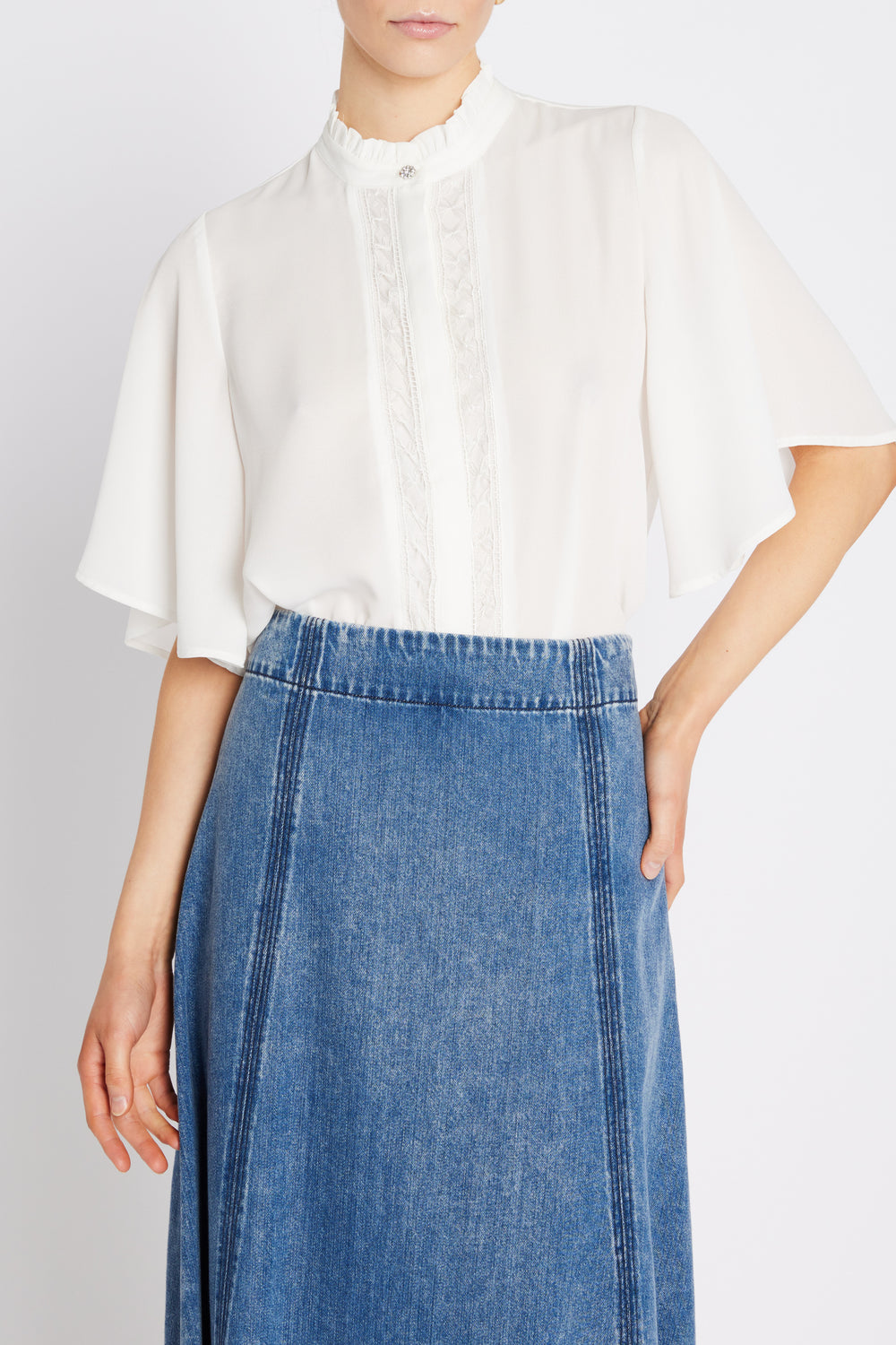 Bruuns Bazaar Women CamillaBBVivia shirt Shirts Snow White