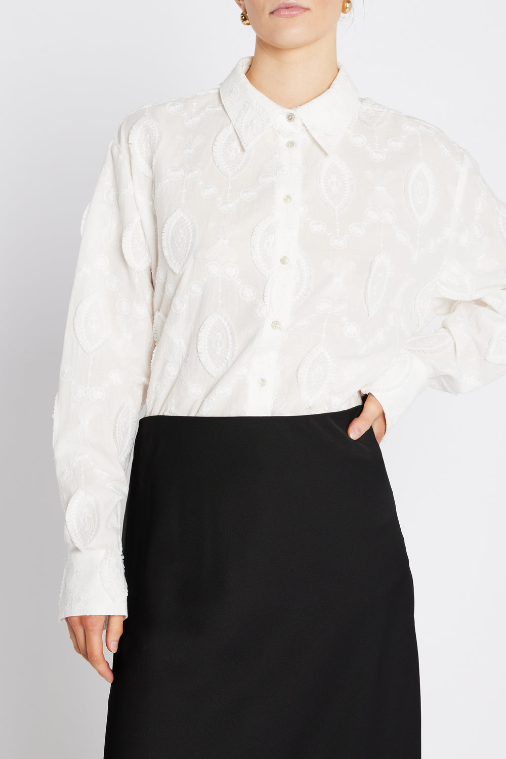 Bruuns Bazaar Women CanterburyBBFeodory shirt Shirts White