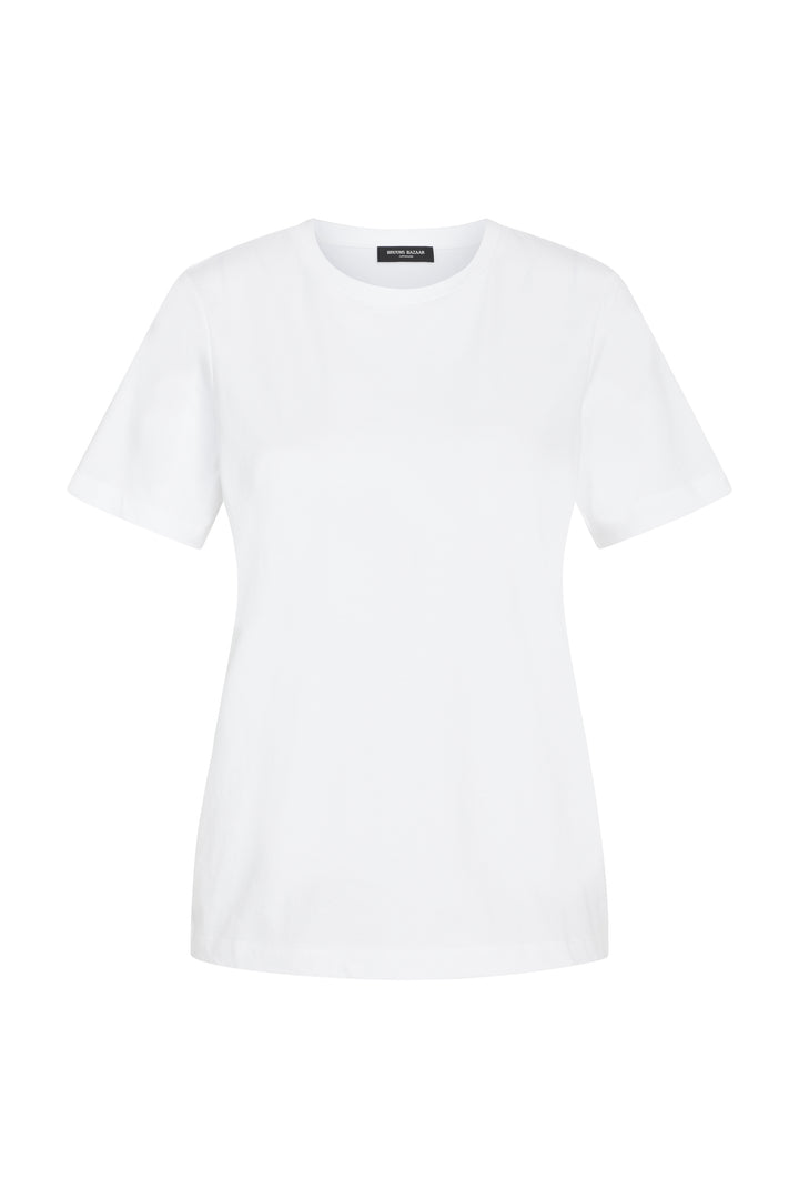 Bruuns Bazaar Women CarlaBBBasic tee T-shirts White