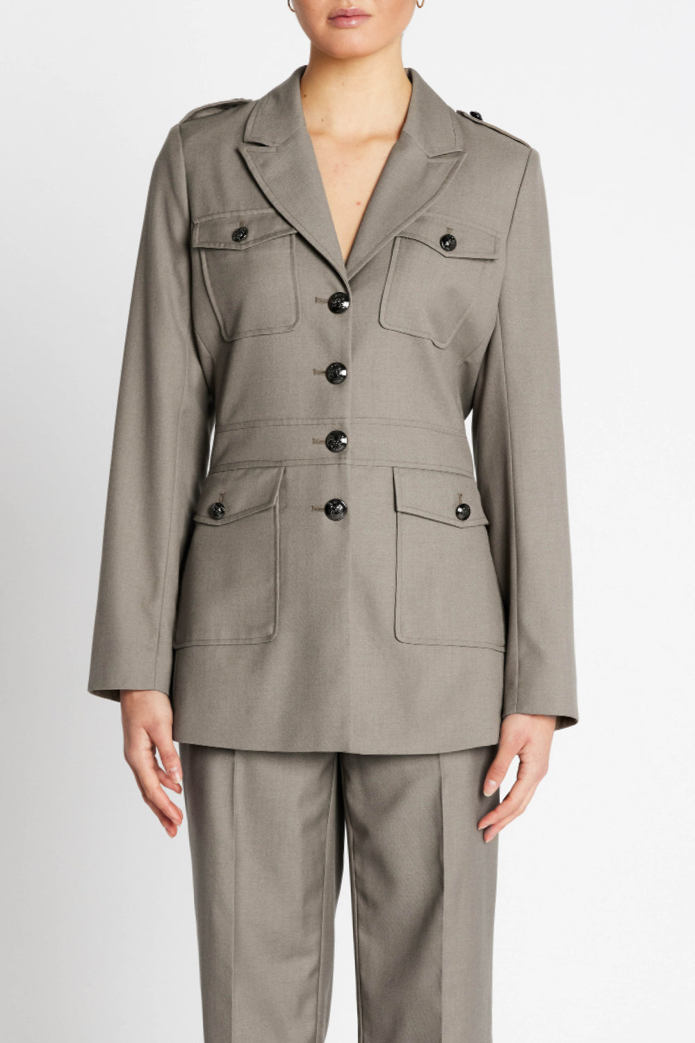 Bruuns Bazaar Women CarotaBBBakita Jacket Blazer Concrete