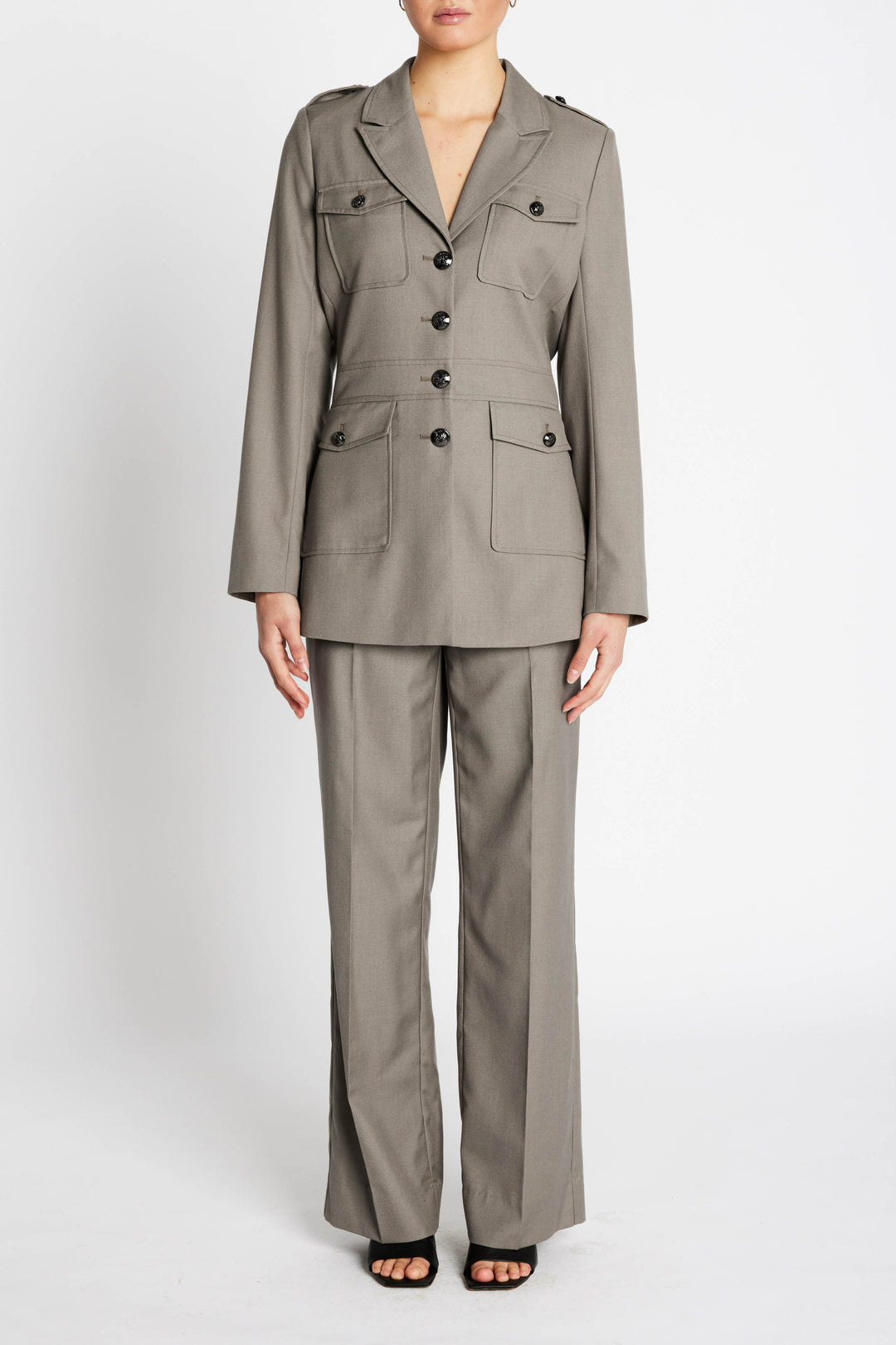 Bruuns Bazaar Women CarotaBBBakita Jacket Blazer Concrete