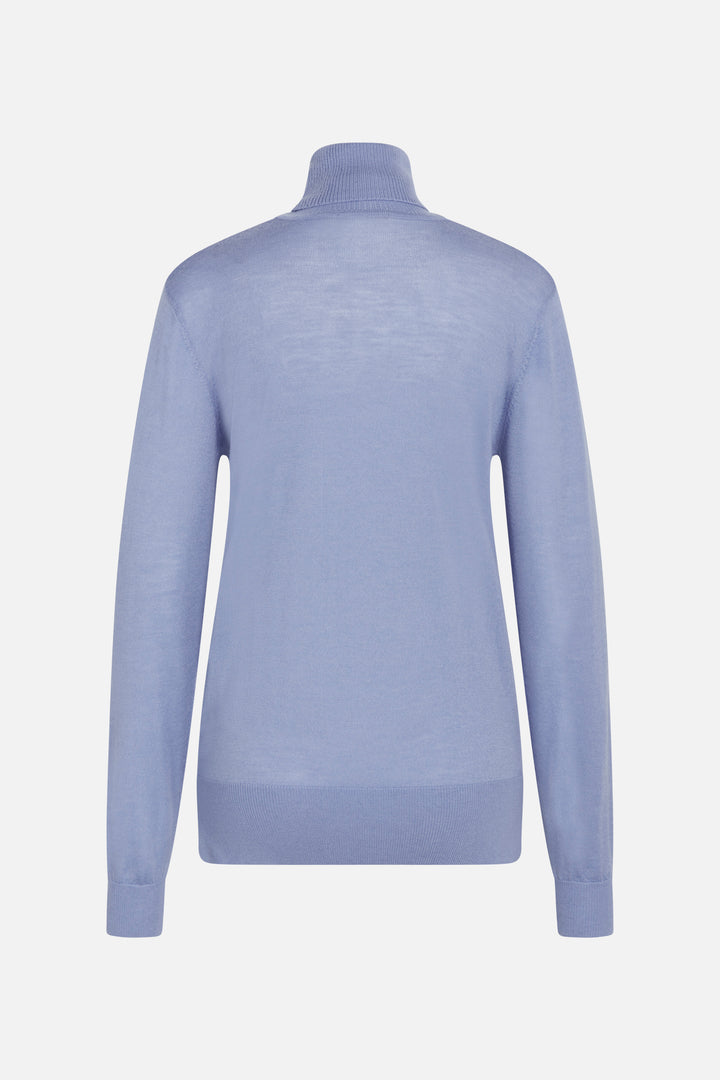 Bruuns Bazaar Women CharleneBBRoll Neck knit Knit Vista blue