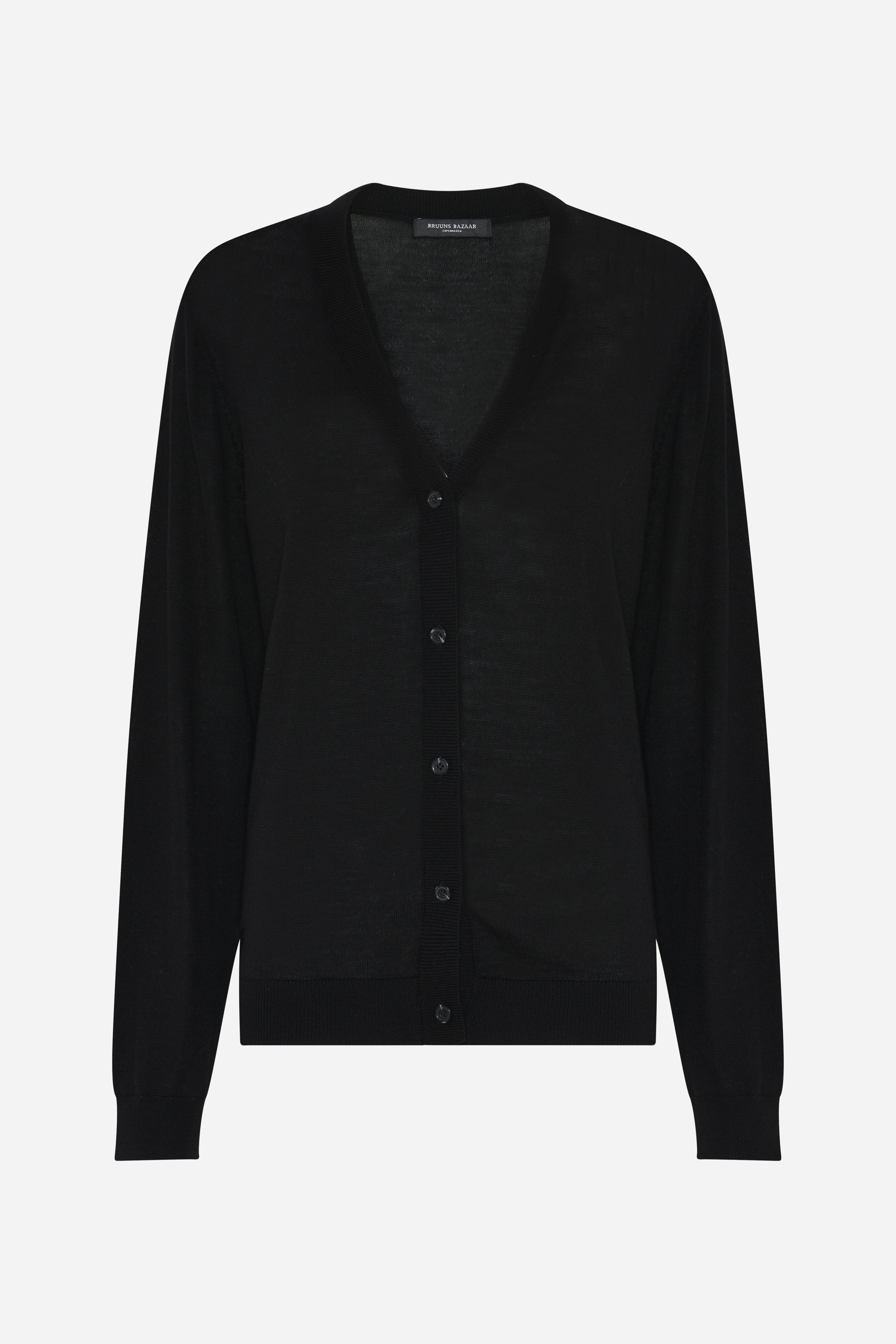 大人気完売 Pois ポワ double mesh Cardigan black pois（ポワ）】double mesh Cardigan（BLACK）