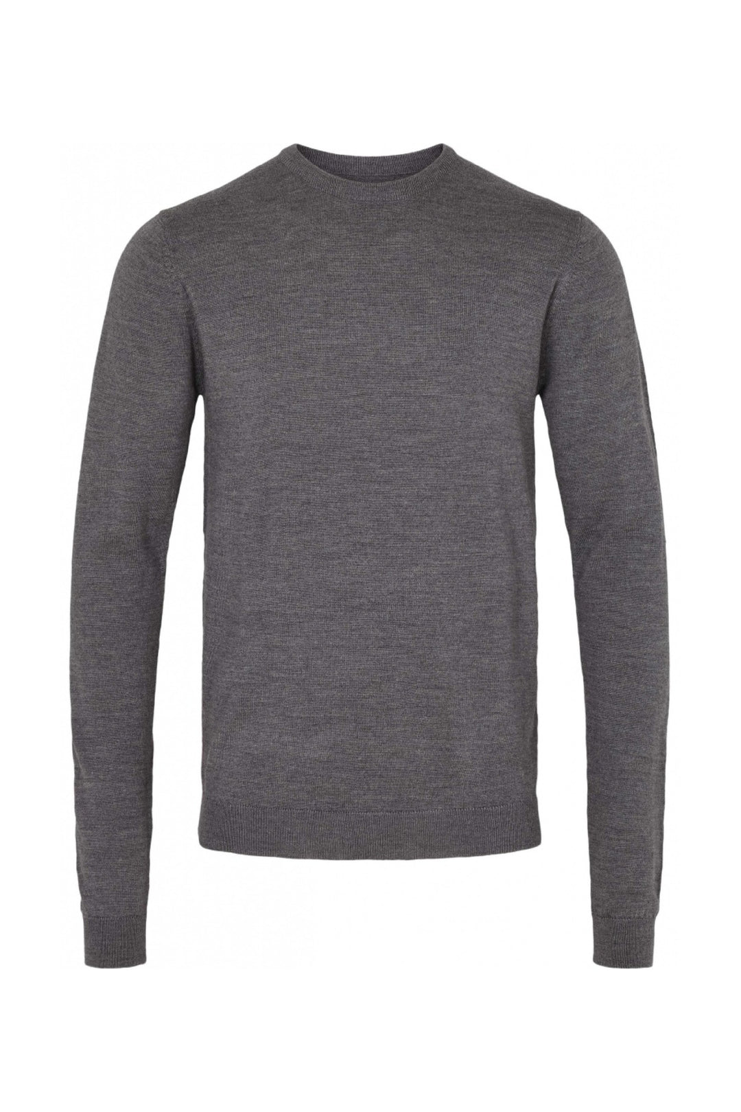 Bruuns Bazaar Men CharlesBB Crew Neck Knit Dark grey mel