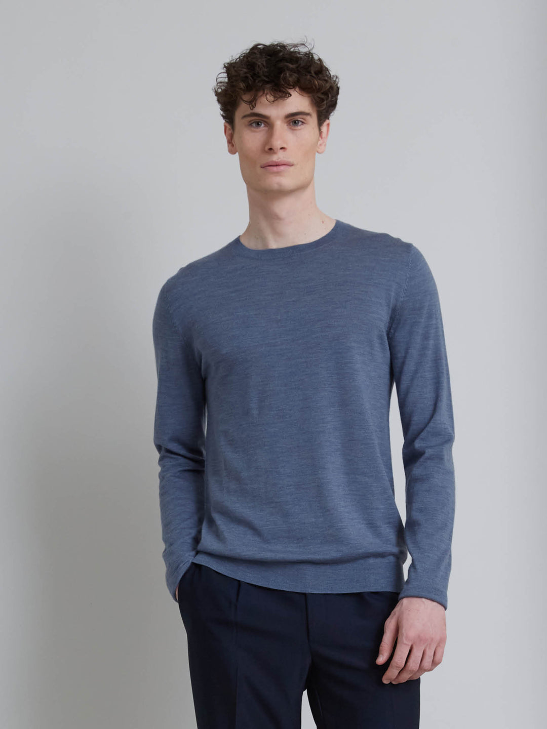 Bruuns Bazaar Men CharlesBB Crew Neck Knit Infinity