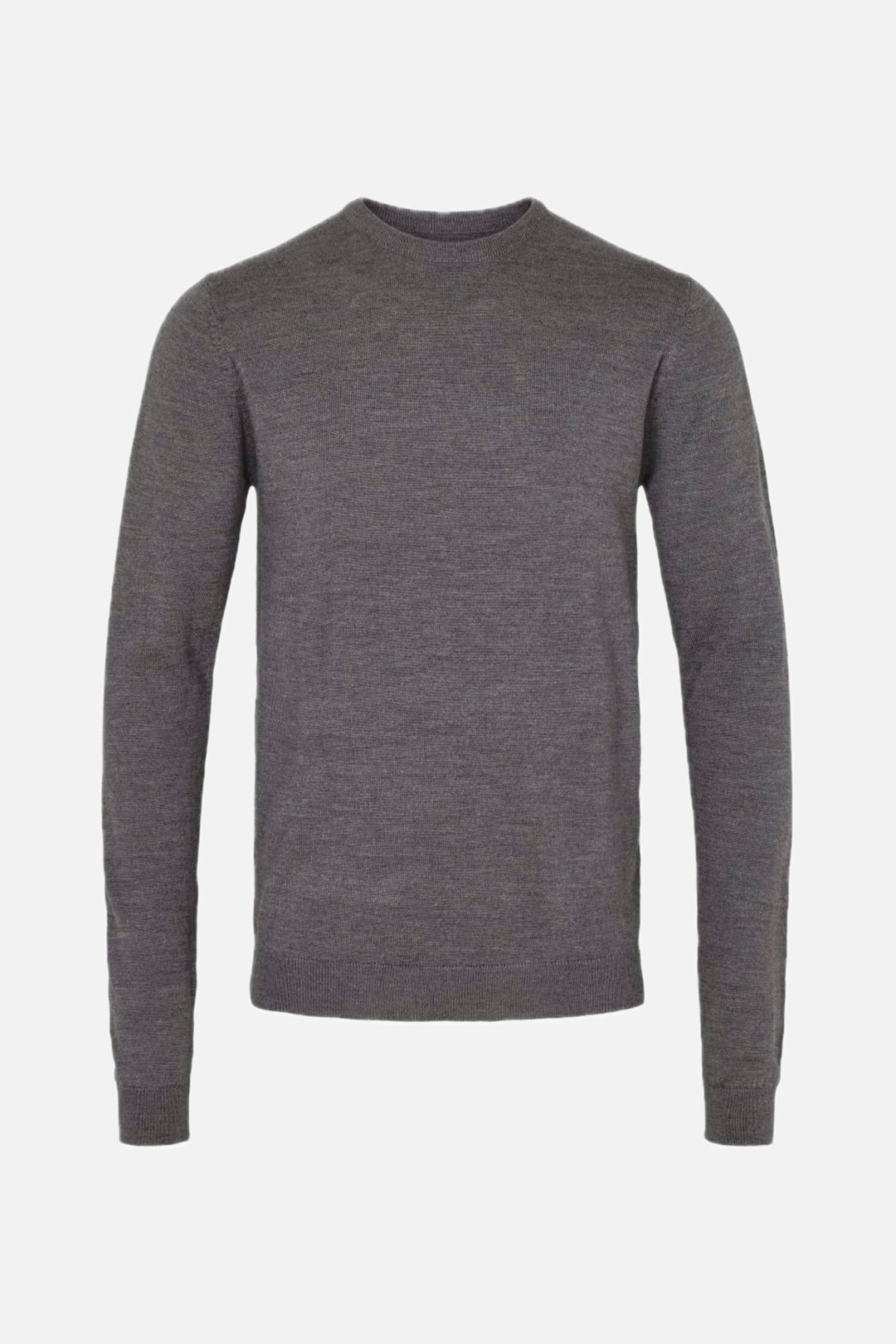 Bruuns Bazaar Men CharlesBB Crew Neck Knit Mid grey mel