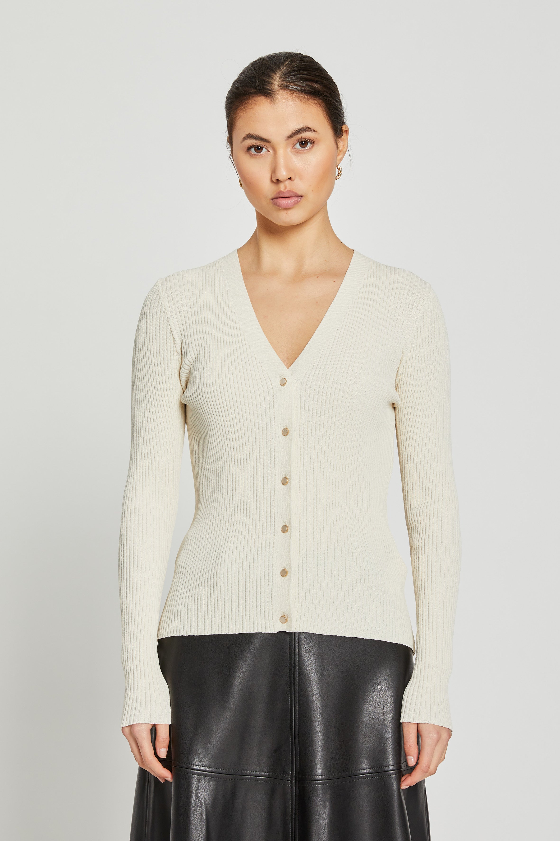 GallberryBBCarica knit cardigan - White Cream