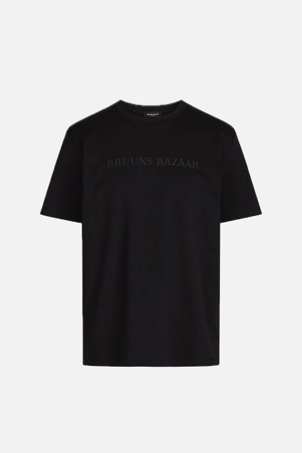Bruuns Bazaar Men GusBBLogo tee T-shirts Black