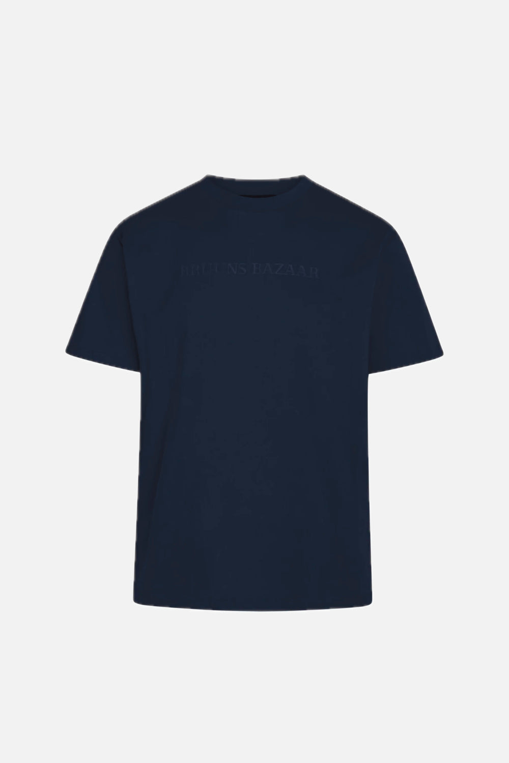 Bruuns Bazaar Men GusBBLogo tee T-shirts Navy