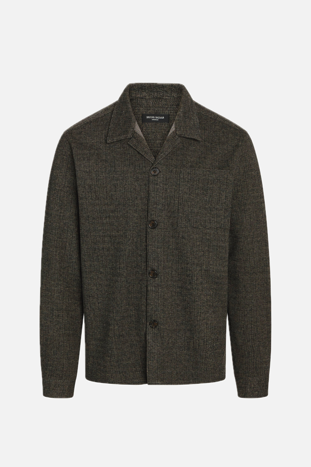 Bruuns Bazaar Men HollowBBStone shacket Outerwear Black Check