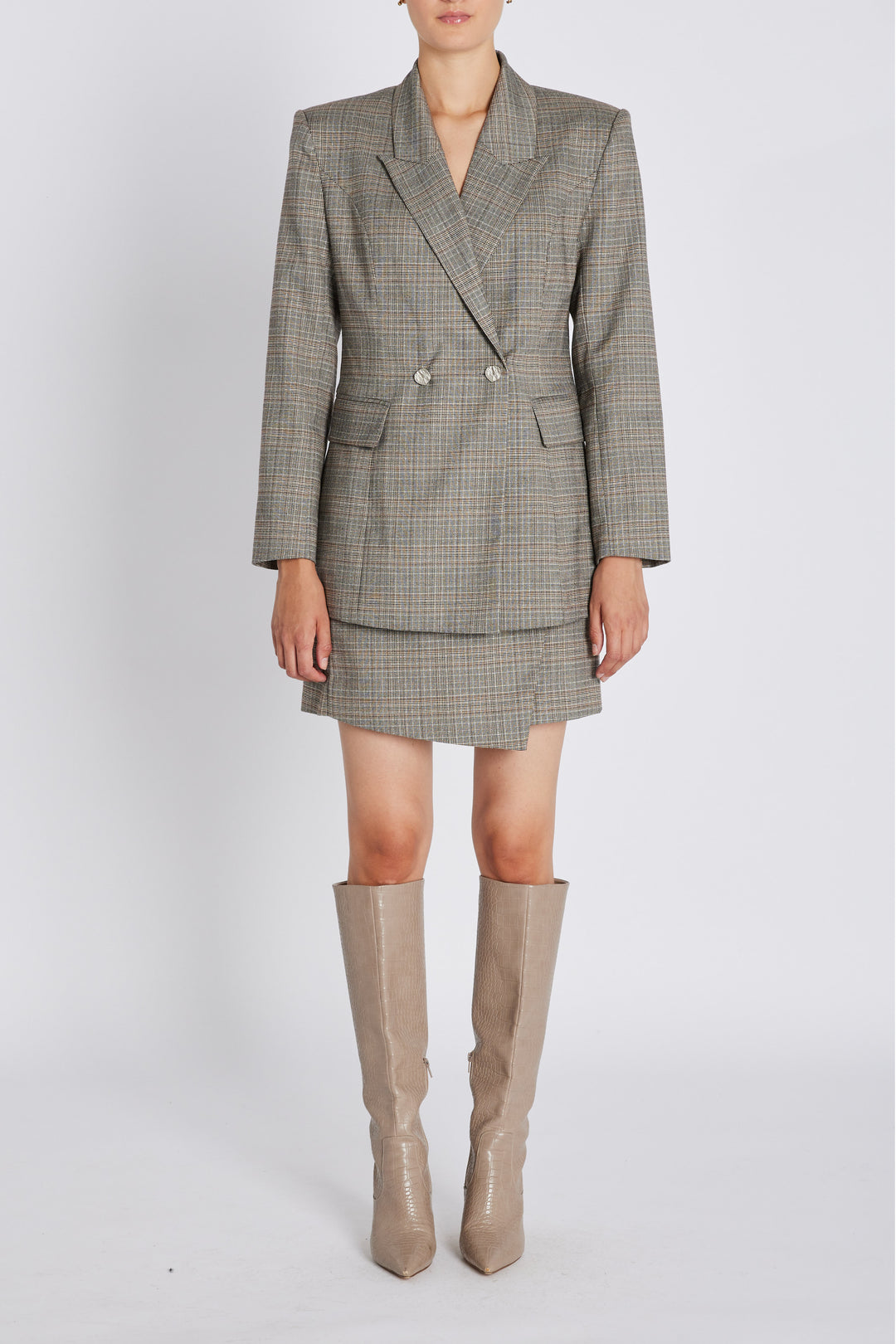 Bruuns Bazaar Women IpomoeaBBTuxana blazer Blazer Brown Check