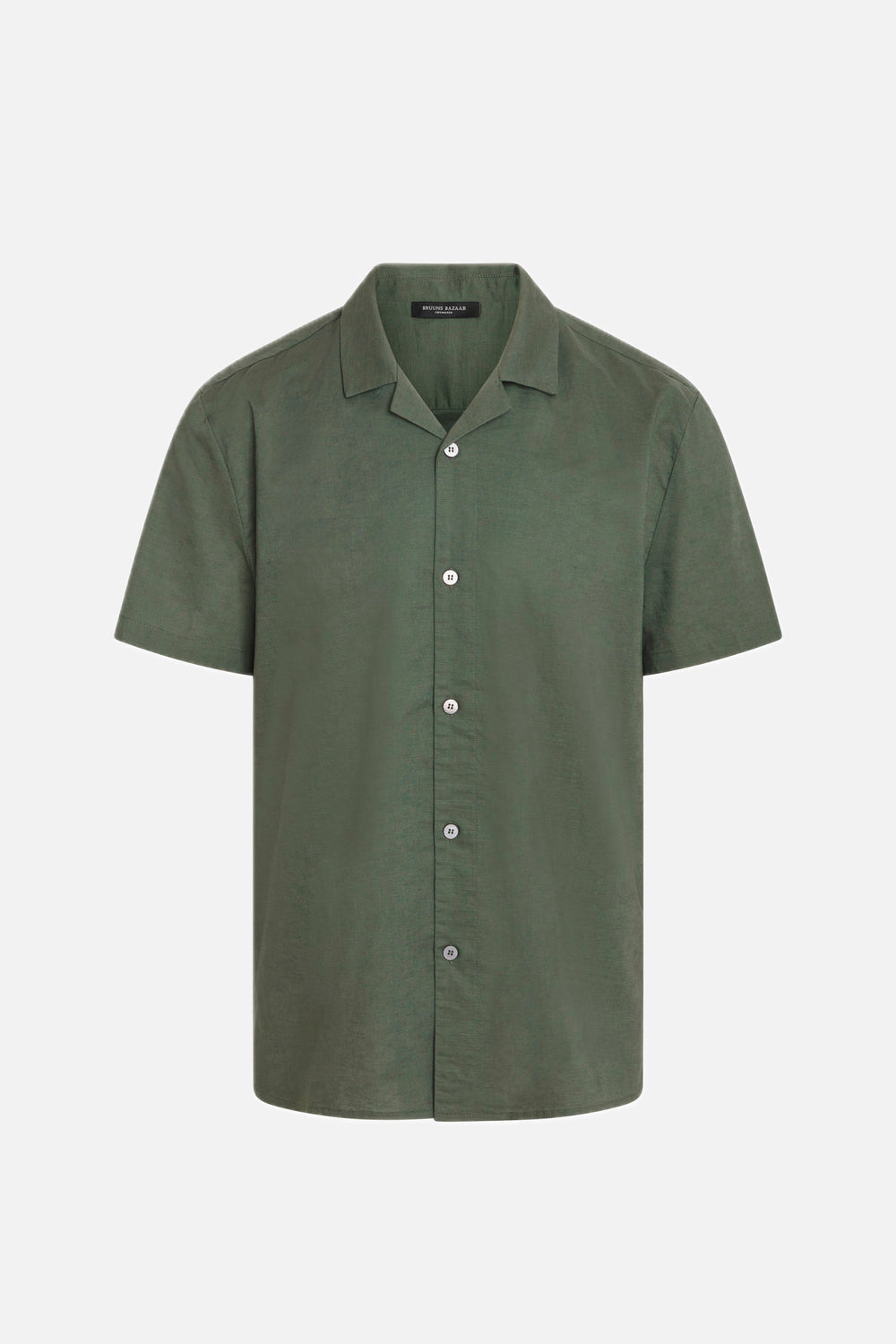 Bruuns Bazaar Men LinowBBHomer ss shirt Shirts Frosty Spruce