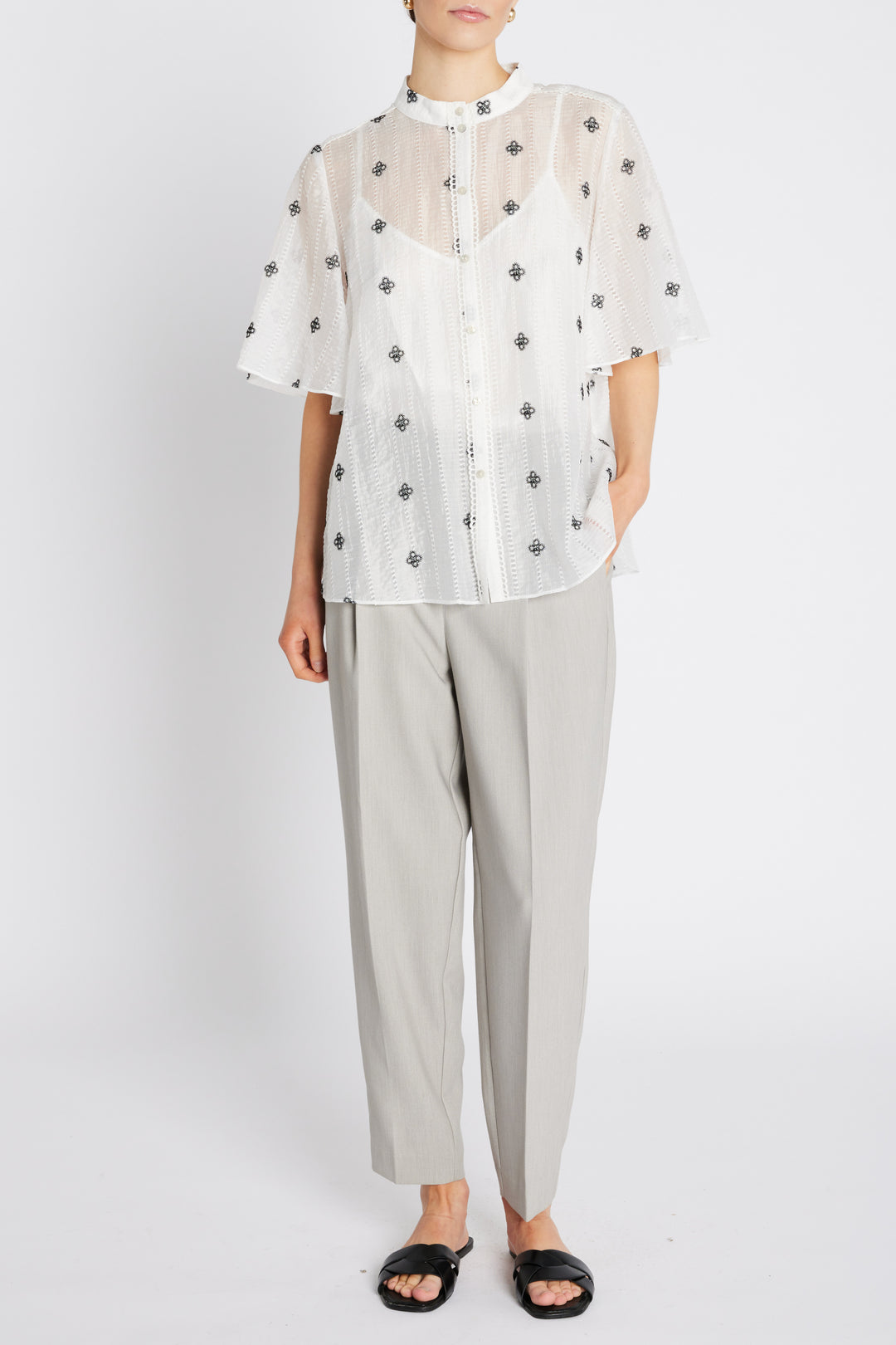 Bruuns Bazaar Women MarshBBMatela blouse Shirts Snow White