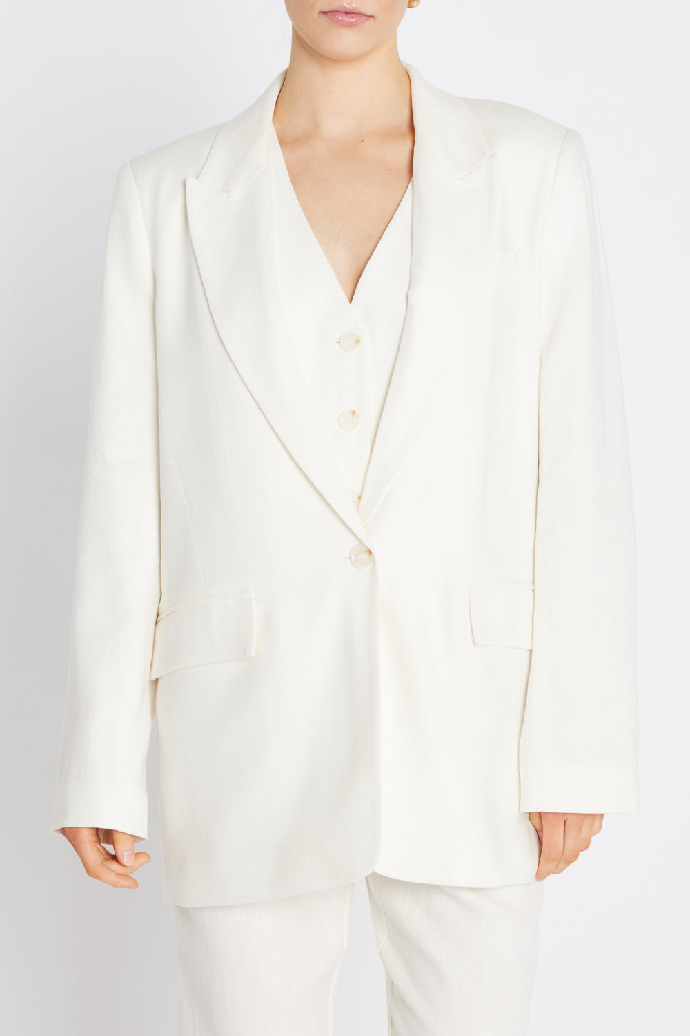 Bruuns Bazaar Women OxalisBBFreida blazer Blazer Snow White