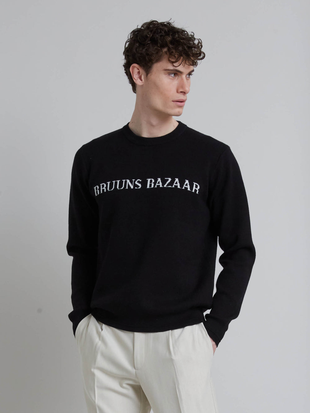 Bruuns Bazaar Men SimonBBNouveau knit Knit Black