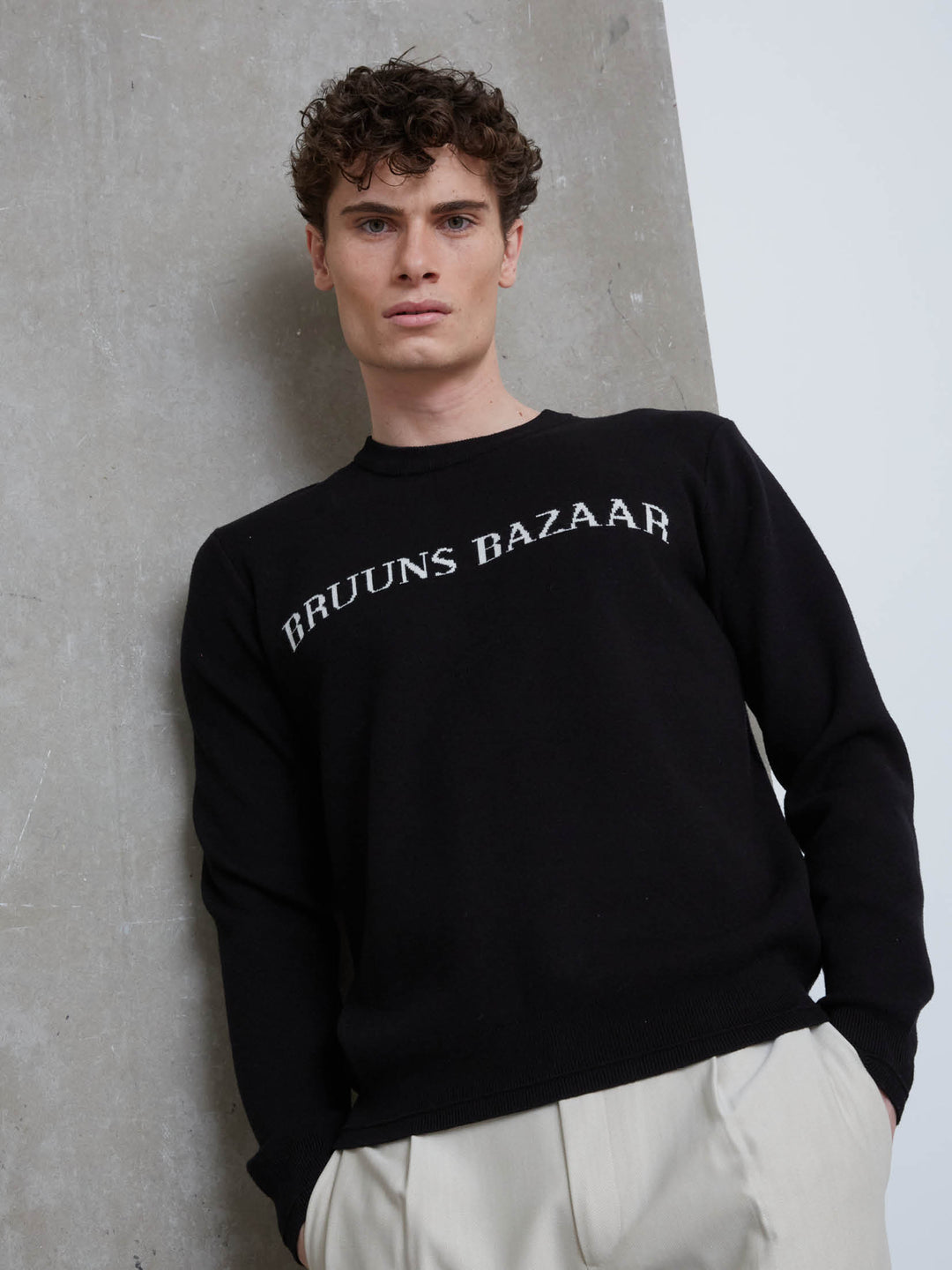 Bruuns Bazaar Men SimonBBNouveau knit Knit Black