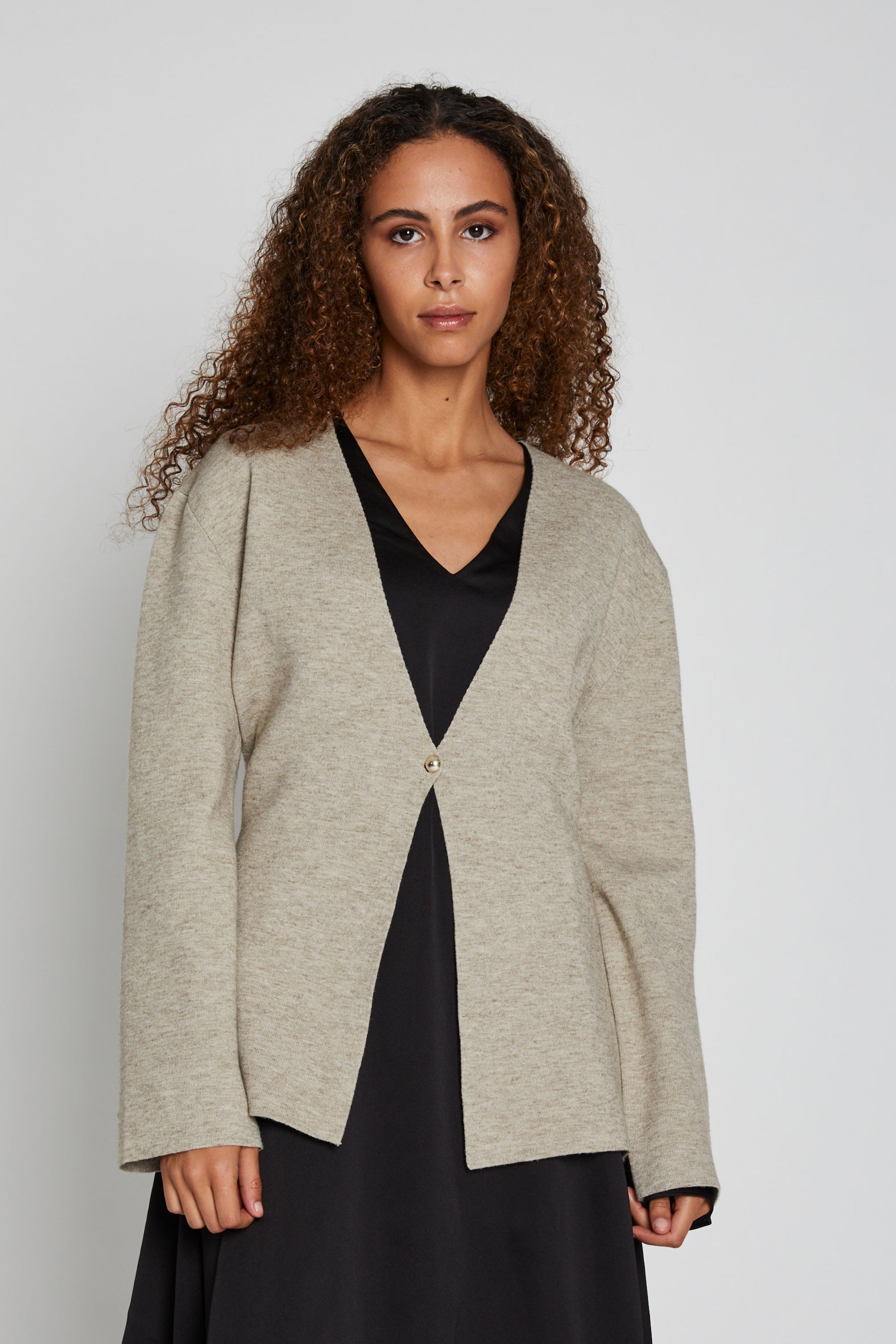 【BAON】[unisex] Moenel Color Round Over Knit Cardigan Amazon.com: Womens Knit Cardigan Color Block Button Down
