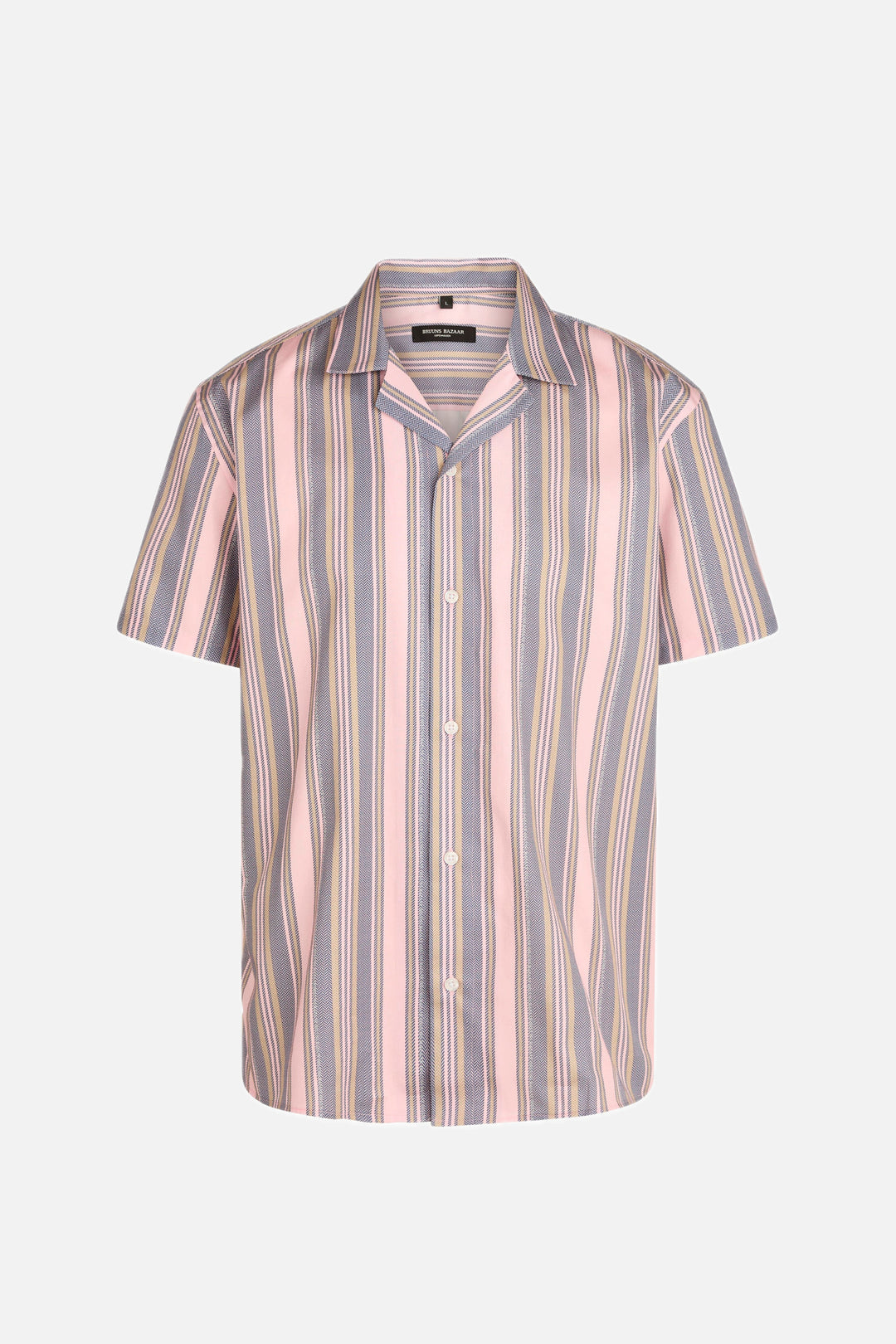 Bruuns Bazaar Men SkyBBHomer shirt Shirts Striped flamingo