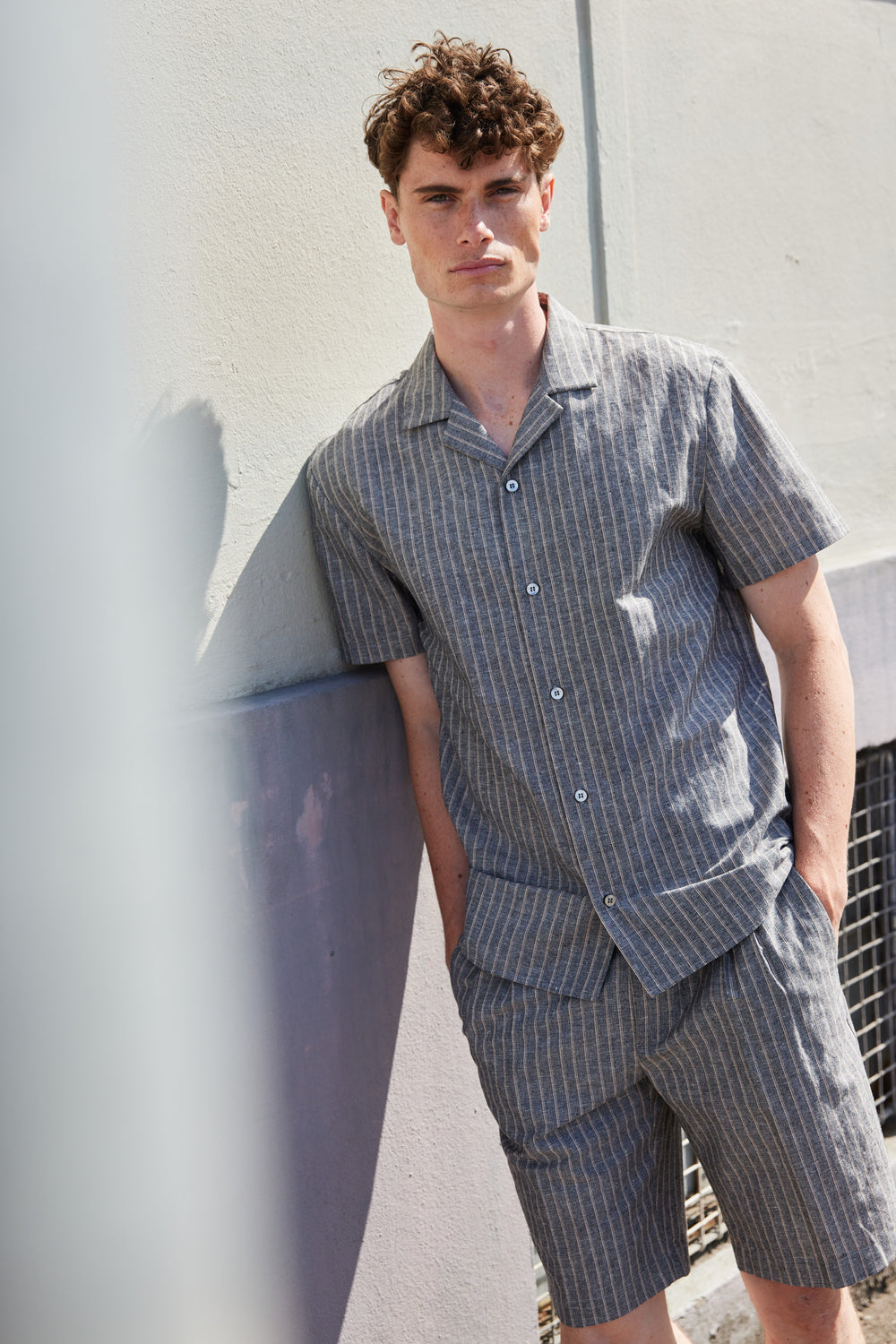 Bruuns Bazaar Men StiplinBBHomer shirt Shirts Stripe