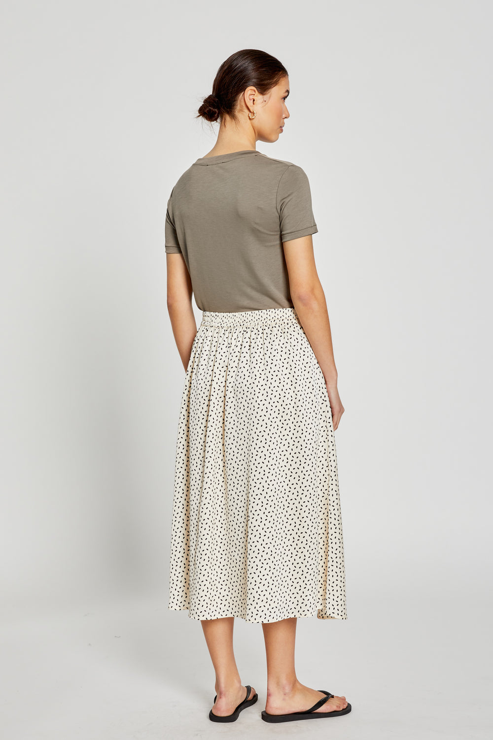 Bruuns Bazaar Women AcaciaBBAmattas skirt Skirt Cream/black dot print