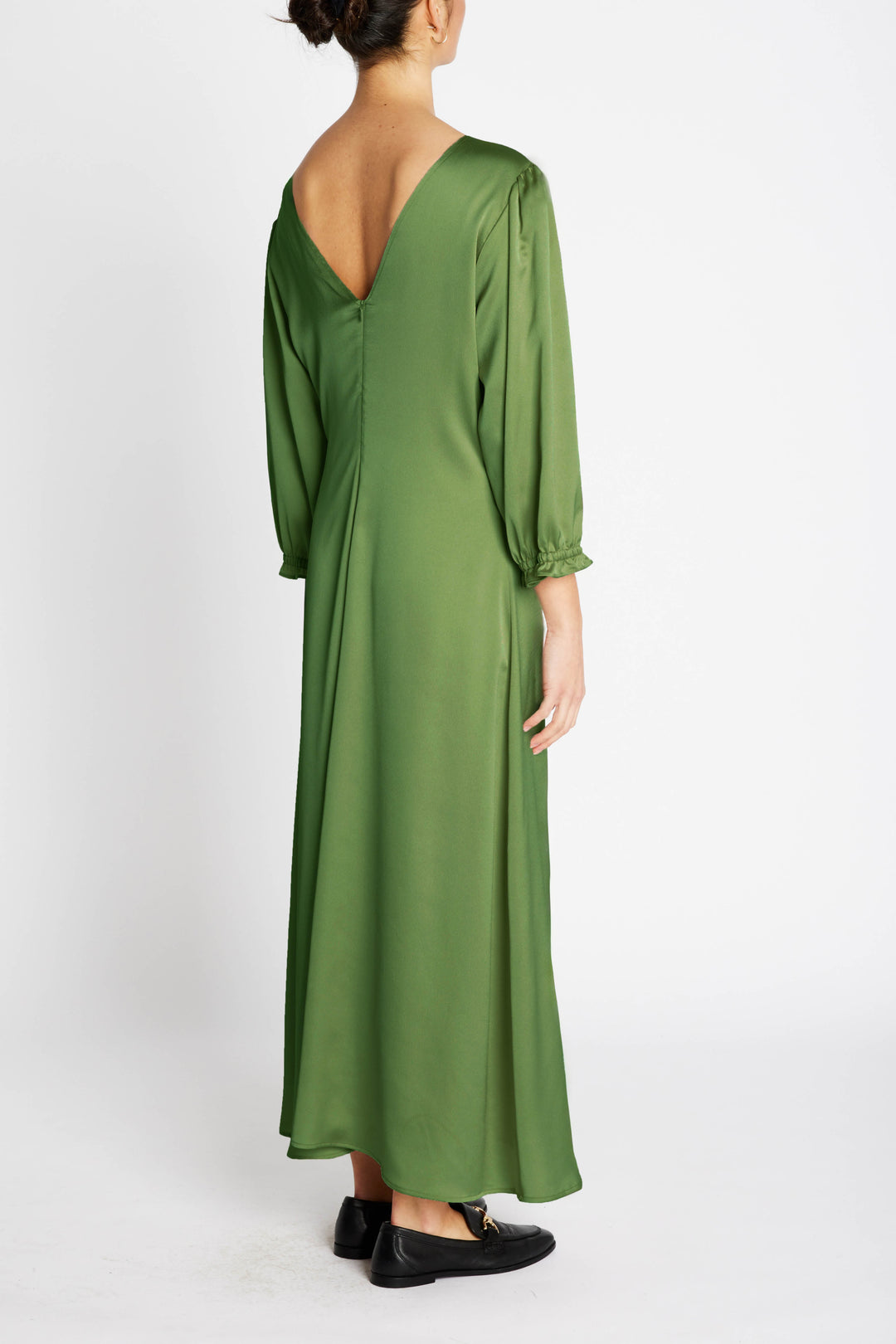 fresh green dress Fresh Birthday Dress, Green Party Dress, Cute Bubble Sleeve Dress,homecoming Dress,custom Made