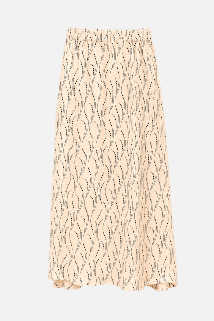Bruuns Bazaar Women AcaraBBAmattas skirt Skirt Wavy print White cream