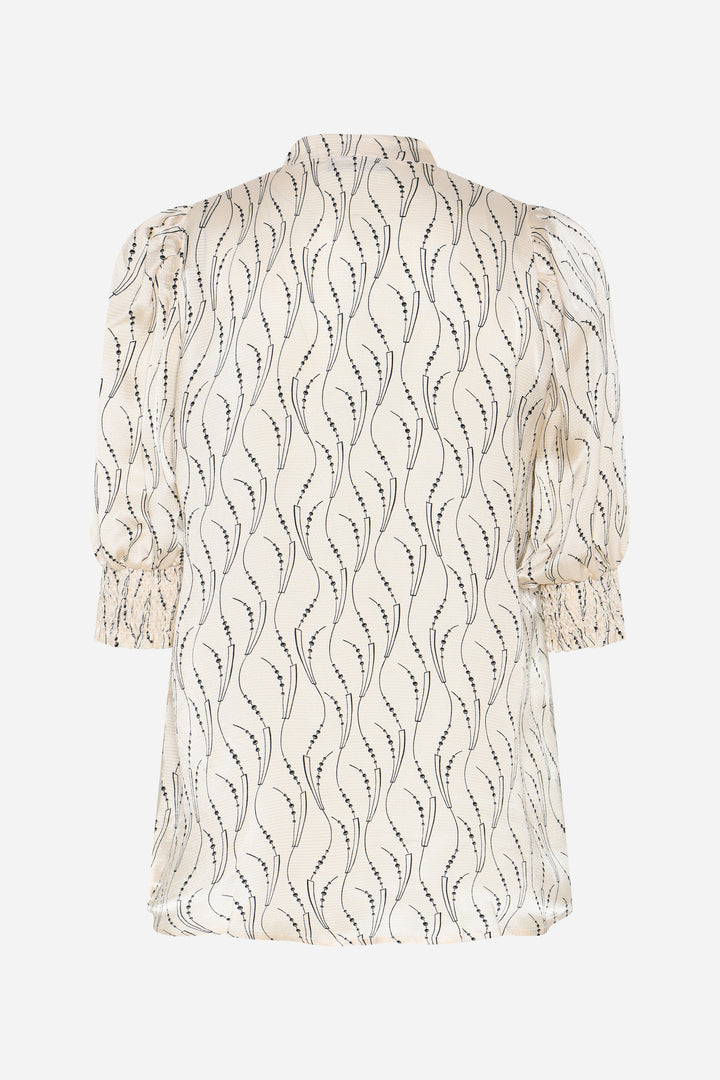 Bruuns Bazaar Women AcaraBBLicys shirt Shirts Wavy print White cream