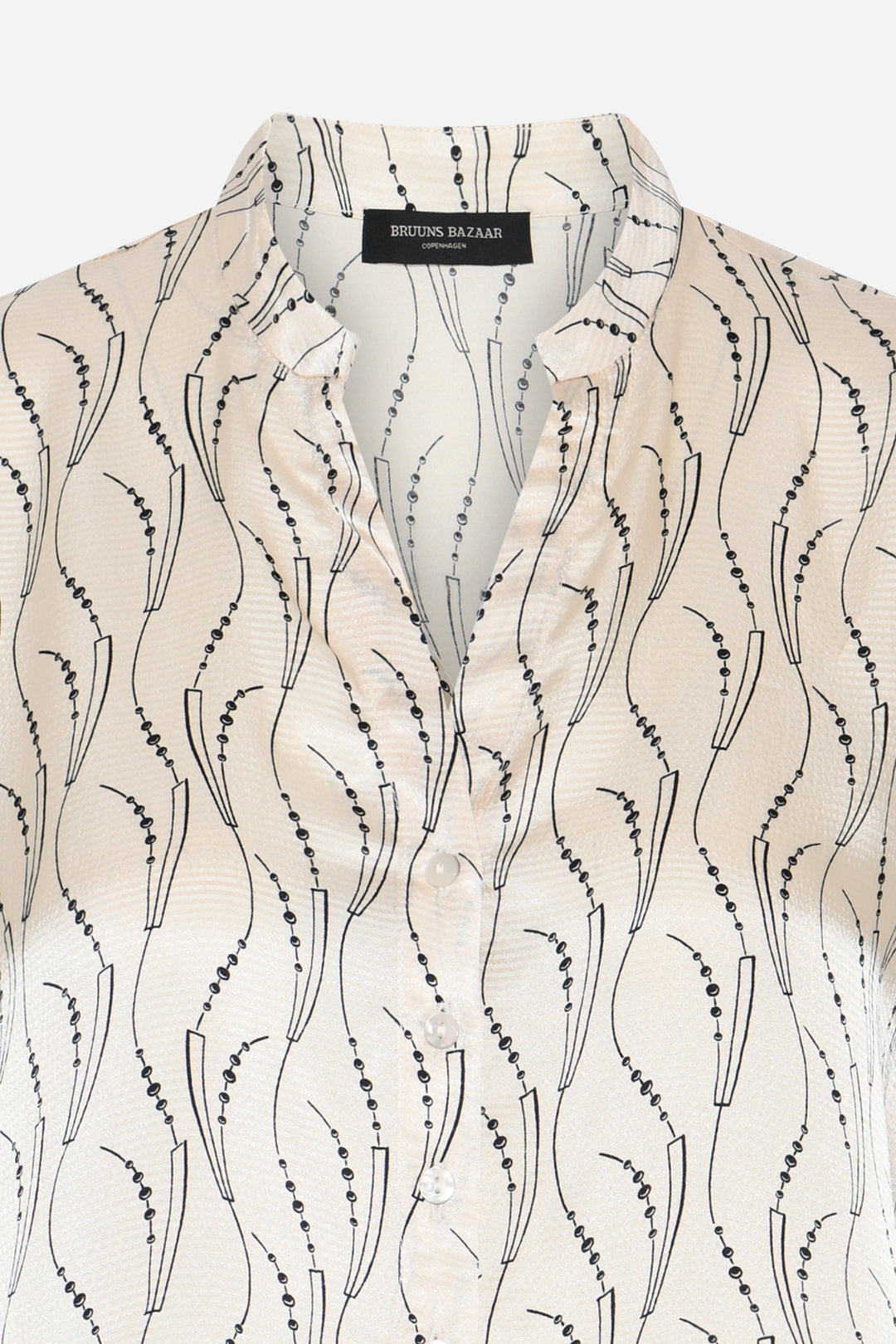 Bruuns Bazaar Women AcaraBBLicys shirt Shirts Wavy print White cream
