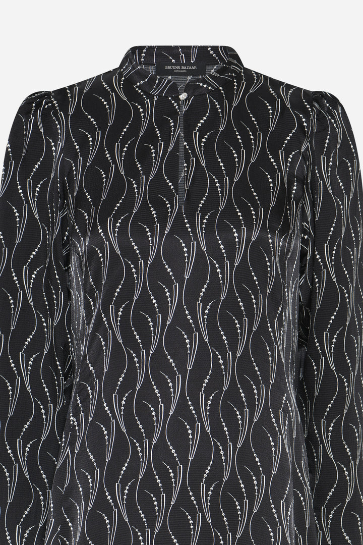 Bruuns Bazaar Women AcaraBBLiriana dress Dress Wavy print Black