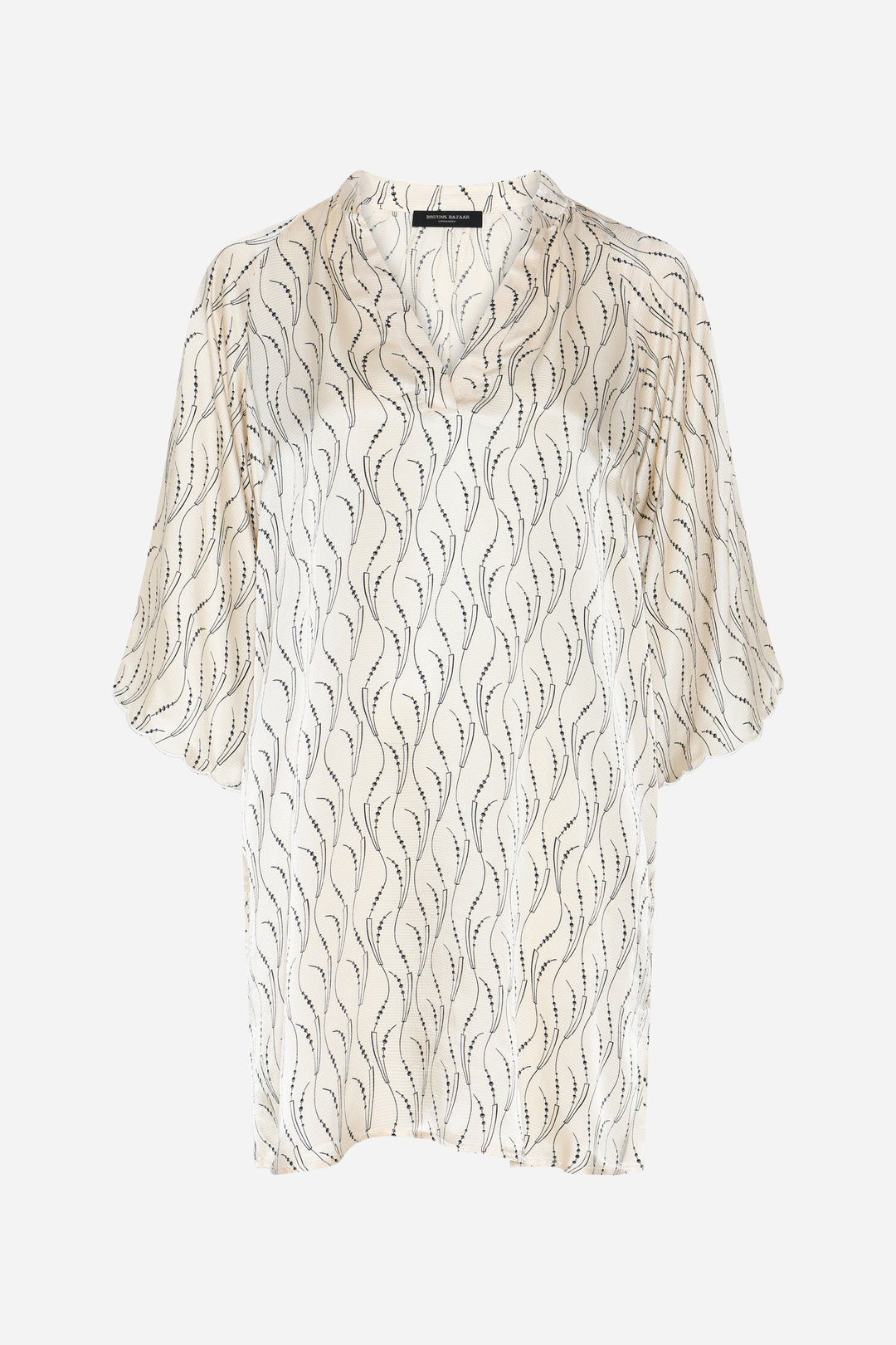 Bruuns Bazaar Women AcaraBBWendisa dress Dress Wavy print White cream