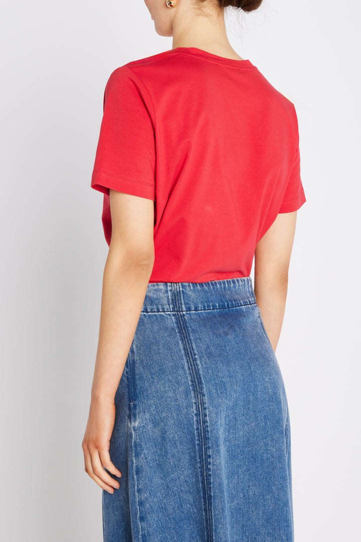 Bruuns Bazaar Women AlnusBBRuba tee T-shirts Cherry Red