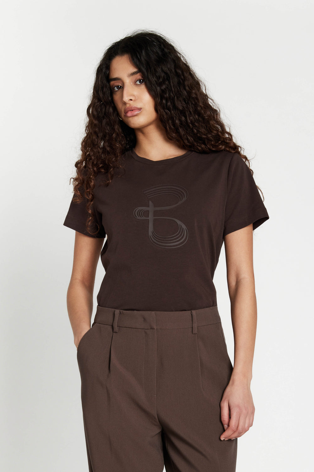 Bruuns Bazaar Women AlnusBBRuba tee T-shirts Chestnut