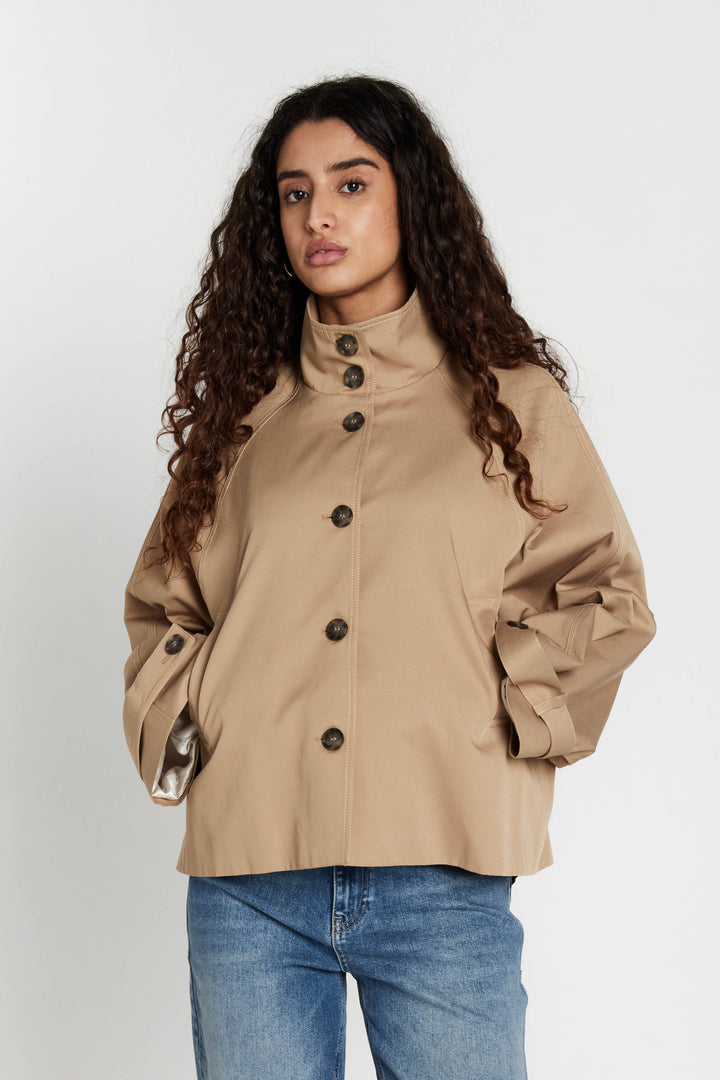Bruuns Bazaar Women AmomumBBToma jacket Outerwear Dark sand