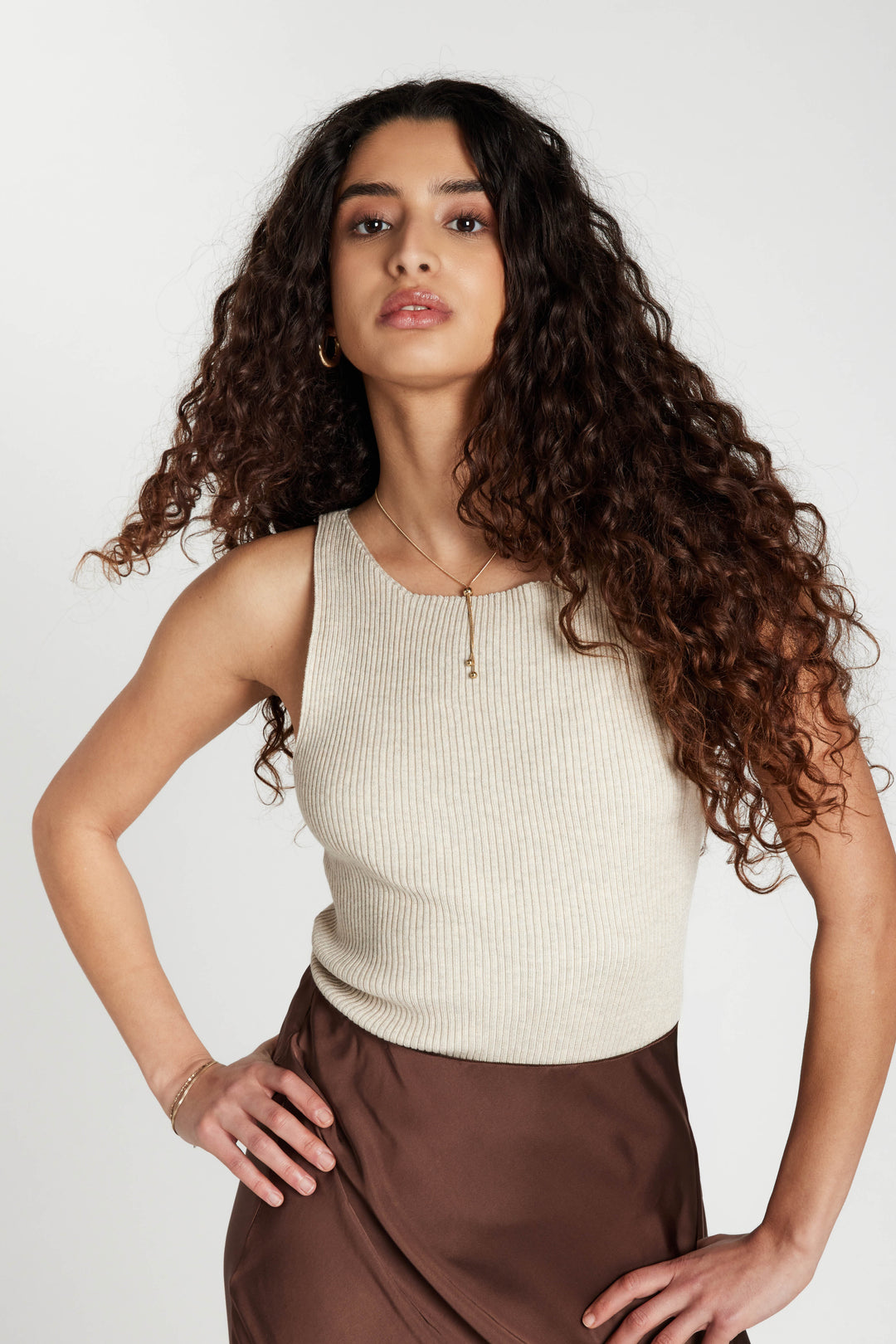 Bruuns Bazaar Women AnemoneBBDiti knit top Knit Sand Melange