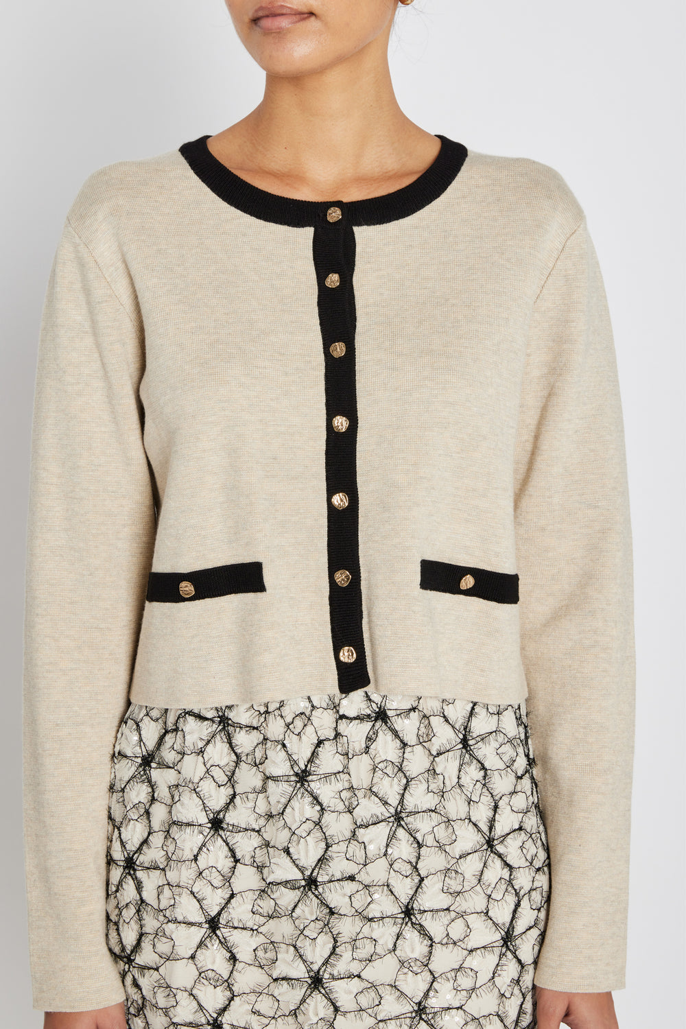 Bruuns Bazaar Women AnemoneBBFreias knit cardigan Knit Sand Melange