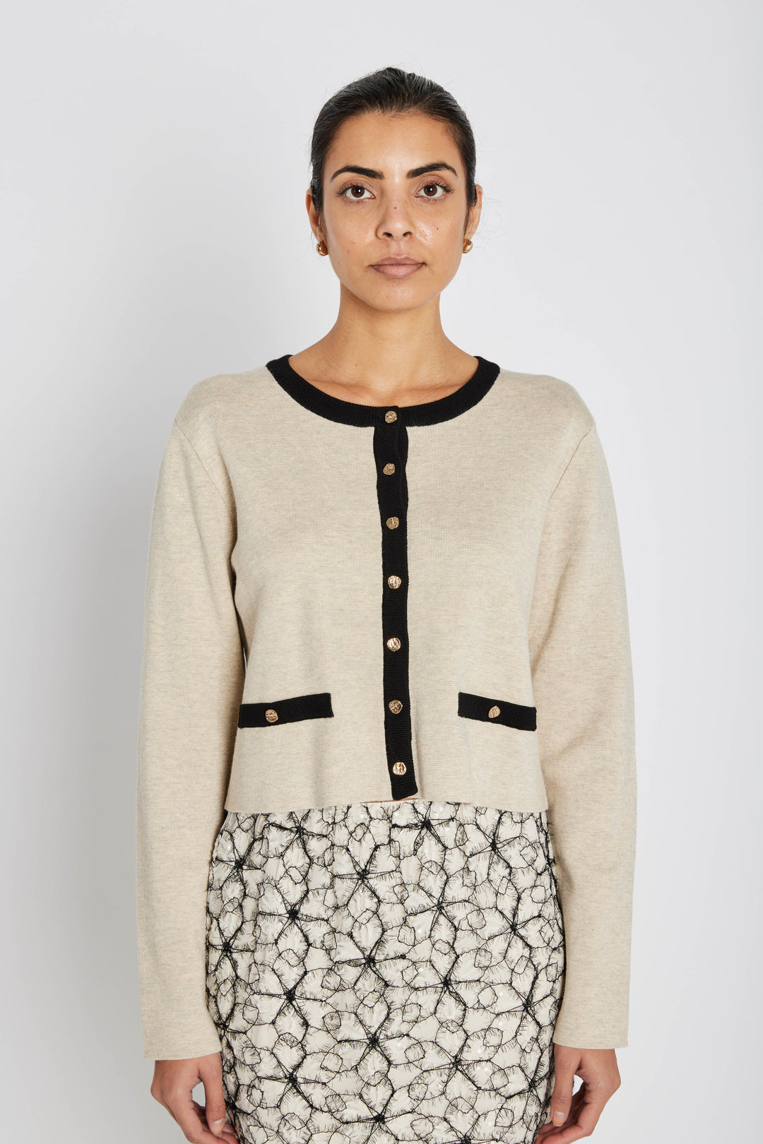 Bruuns Bazaar Women AnemoneBBFreias knit cardigan Knit Sand Melange