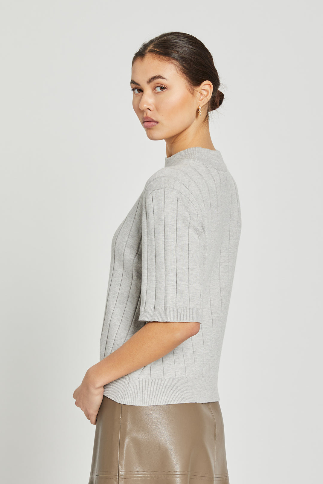 Bruuns Bazaar Women AnemoneBBGlady knit Knit Grey Melange