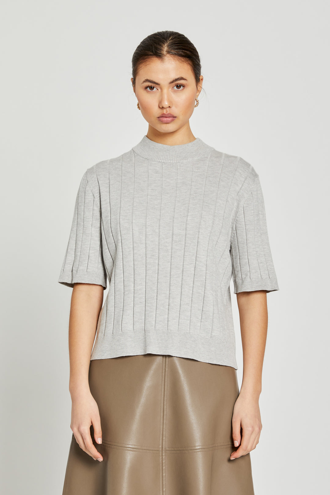 Bruuns Bazaar Women AnemoneBBGlady knit Knit Grey Melange