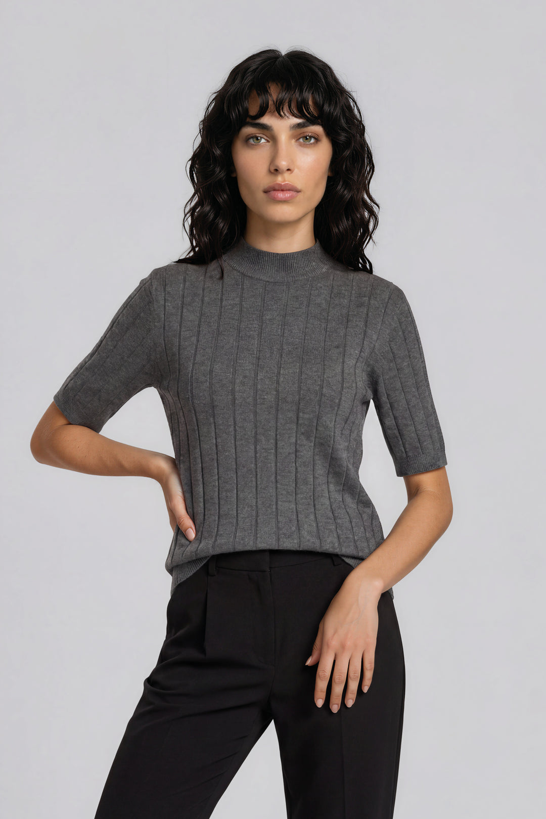 Bruuns Bazaar Women AnemoneBBGlady knit Knit Grey mel