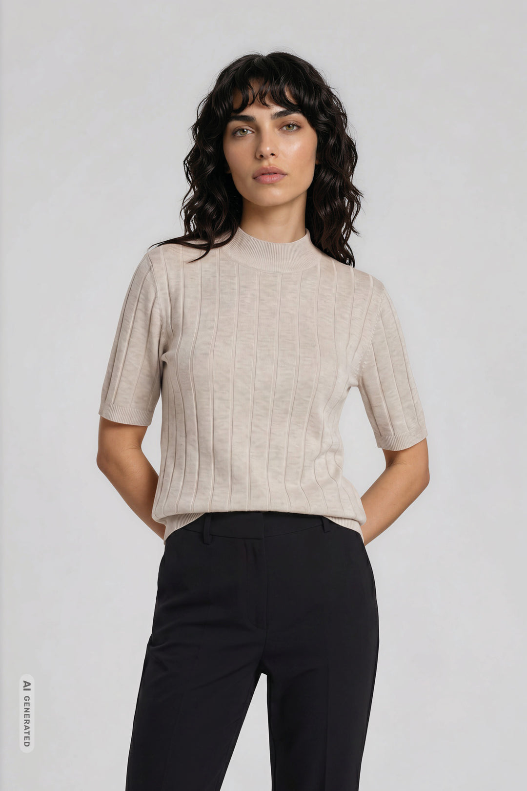Bruuns Bazaar Women AnemoneBBGlady knit Knit Sand Melange