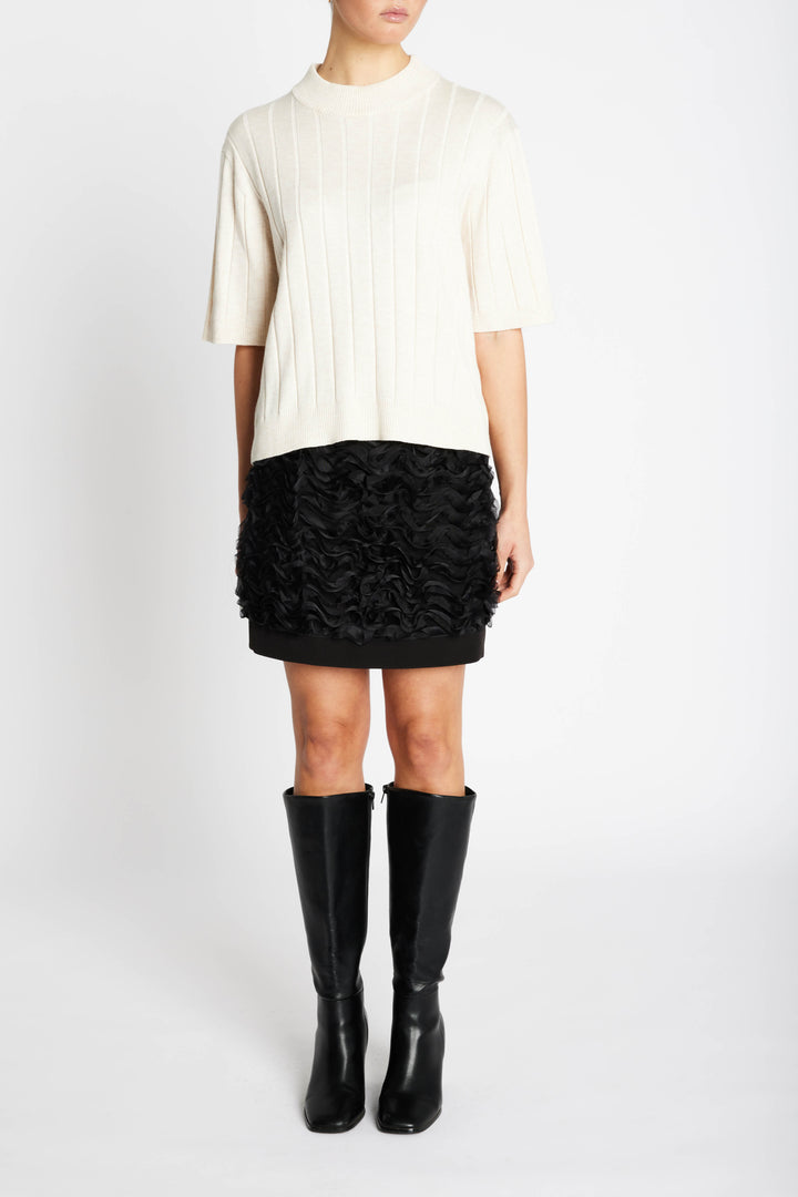 Bruuns Bazaar Women AnemoneBBGlady knit Knit White Cream melange