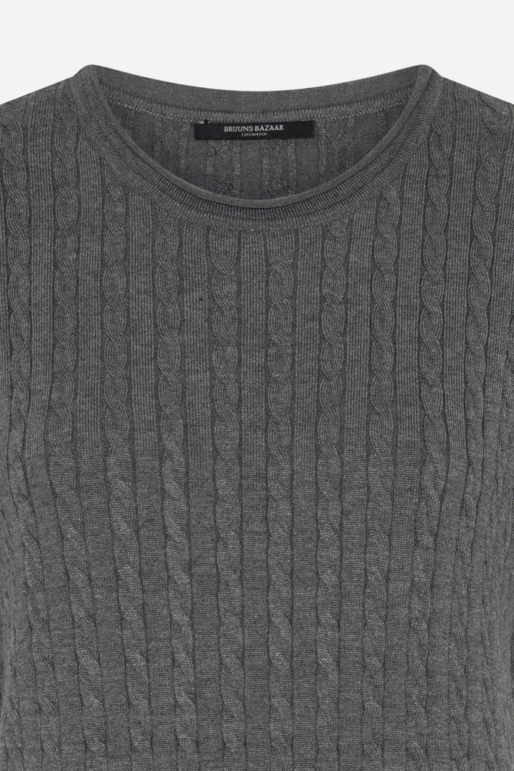 Bruuns Bazaar Women AnemoneBBGlenda knit Knit Grey Melange