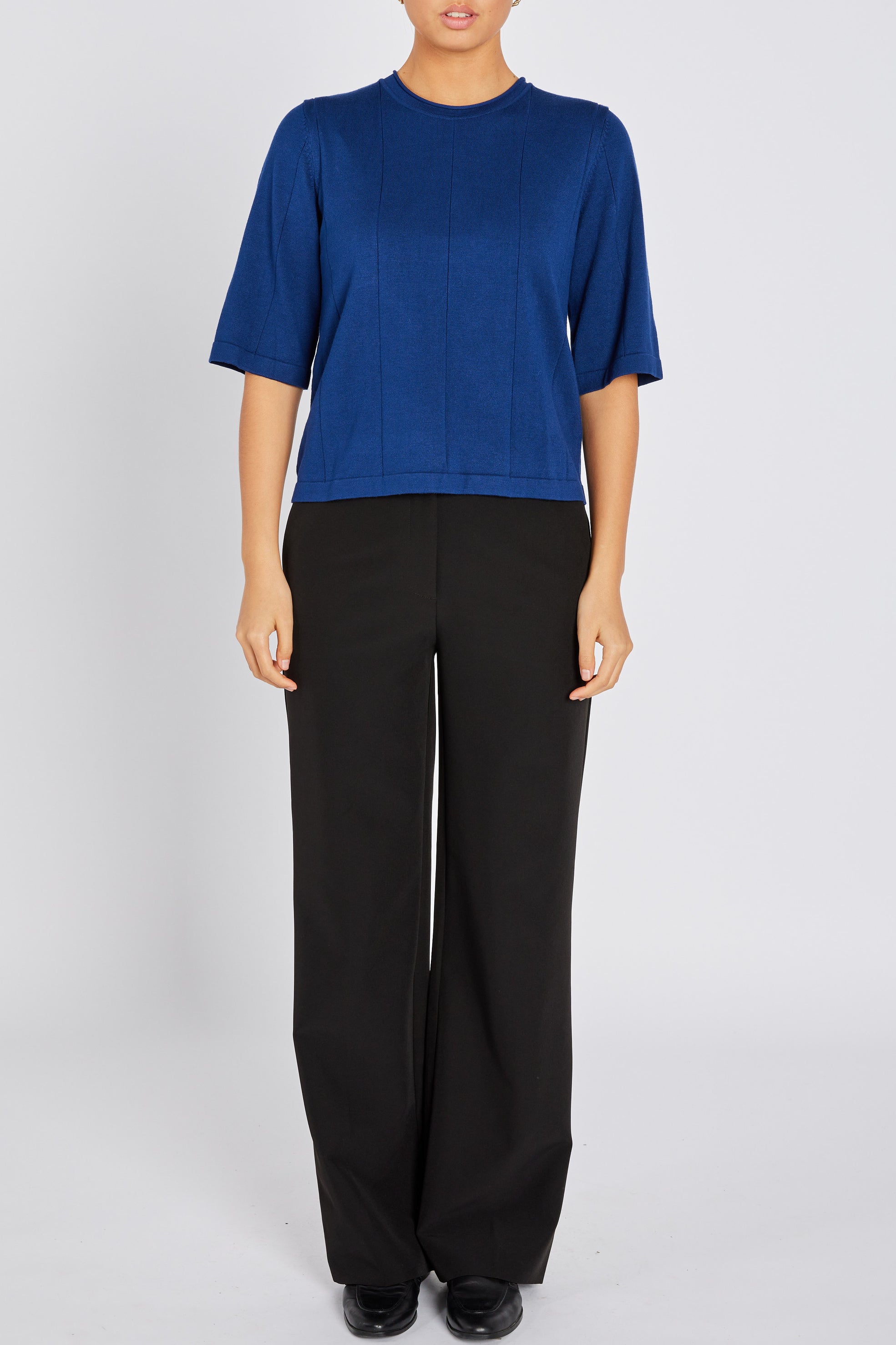 AnemoneBBGliandra knit - Petrol Blue – BRUUNSBAZAAR.COM