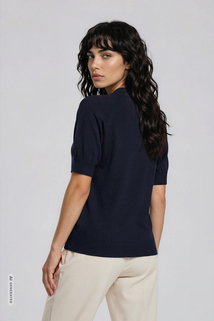 Bruuns Bazaar Women AnemoneBBHalias knit Knit Navy