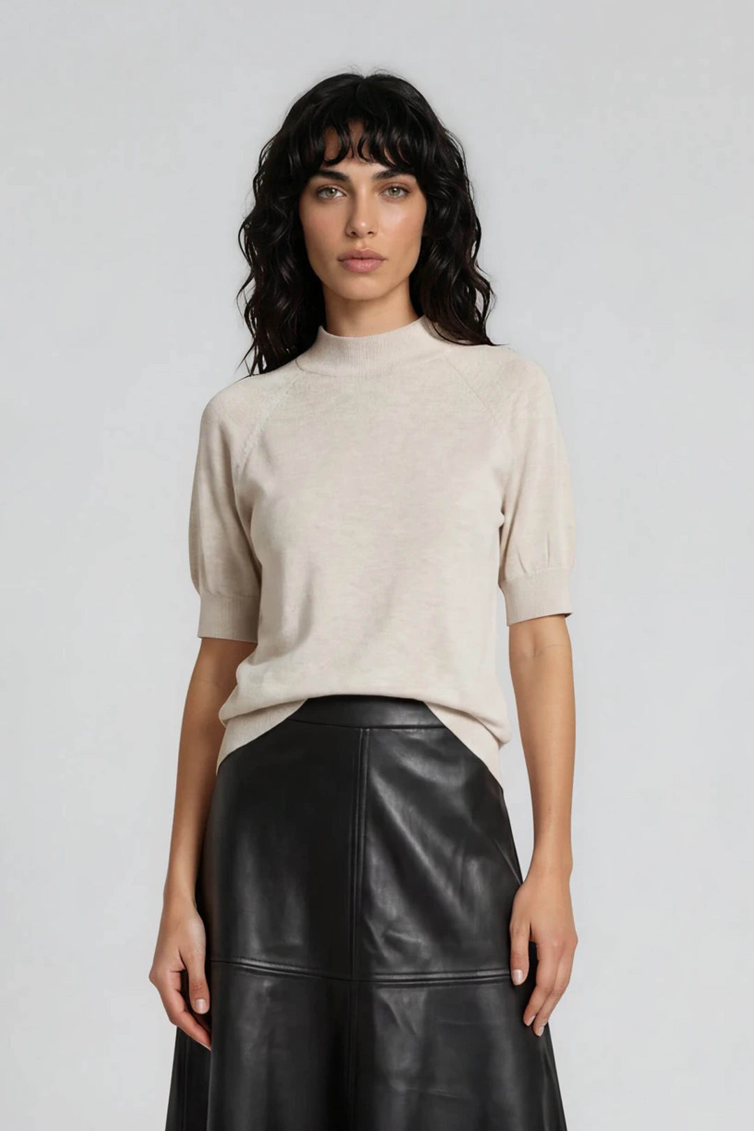 Bruuns Bazaar Women AnemoneBBHalias knit Knit Sand Melange