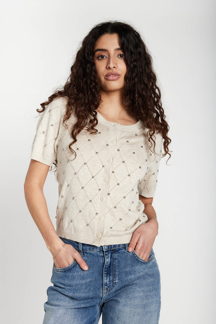 Bruuns Bazaar Women AnemoneBBTiti knit Knit Sand Melange