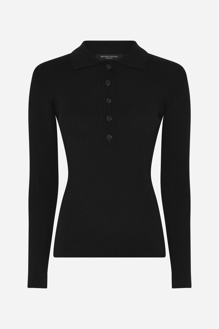 Bruuns Bazaar Women AnemoneBBValea knit polo Knit Black